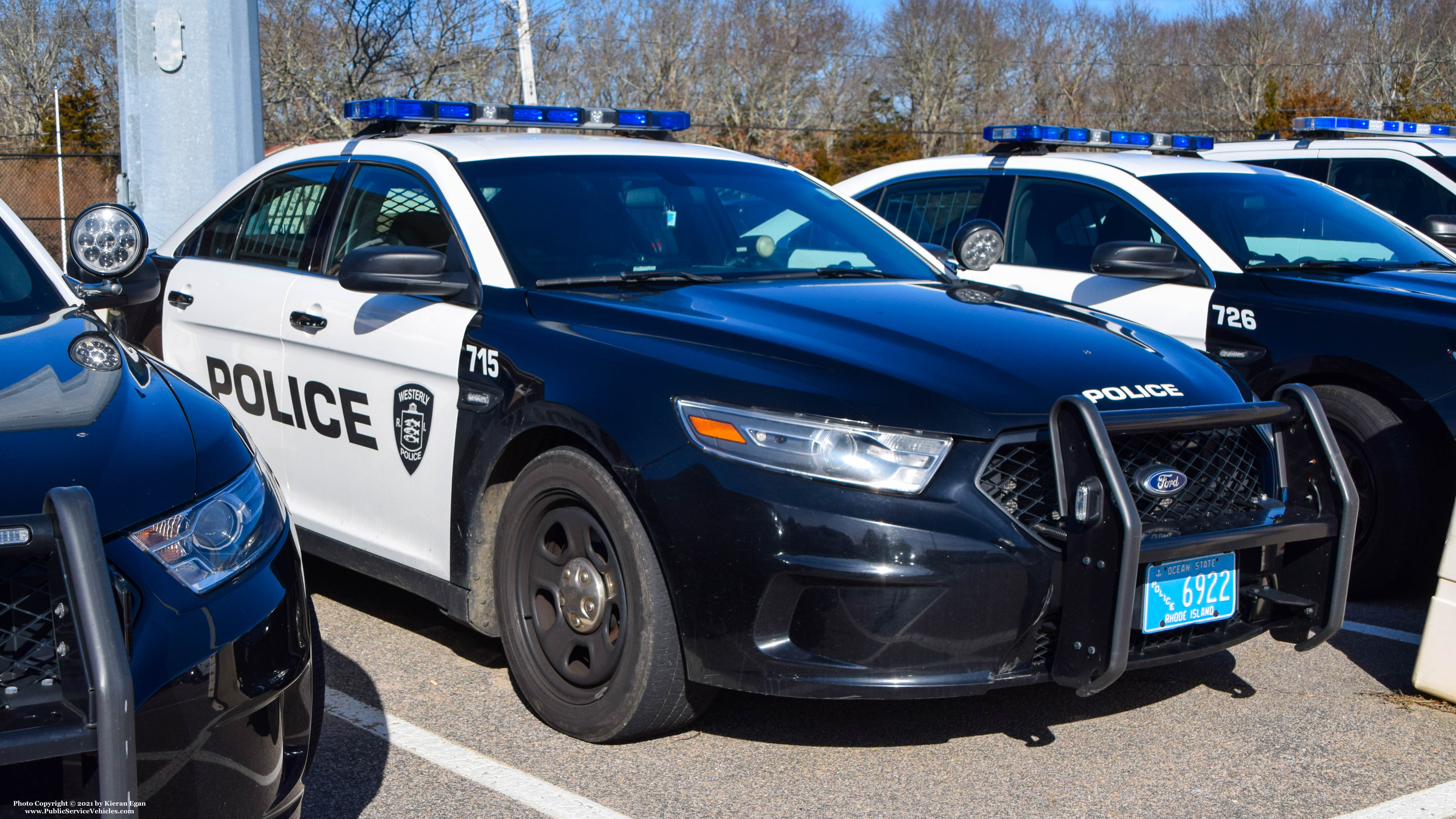 A photo  of Westerly Police
            Cruiser 715, a 2013-2019 Ford Police Interceptor Sedan             taken by Kieran Egan