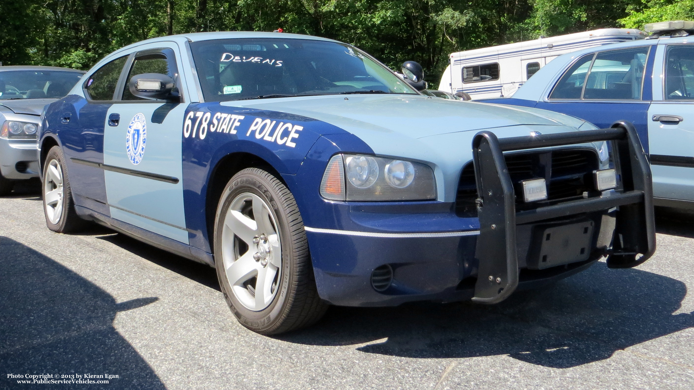 A photo  of Massachusetts State Police
            Cruiser 678, a 2006-2010 Dodge Charger             taken by Kieran Egan