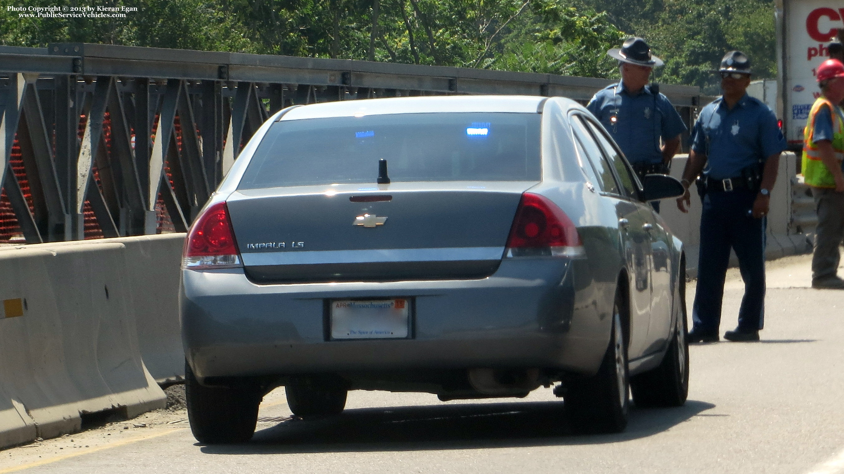 A photo  of Massachusetts State Police
            Unmarked Unit, a 2006-2013 Chevrolet Impala             taken by Kieran Egan