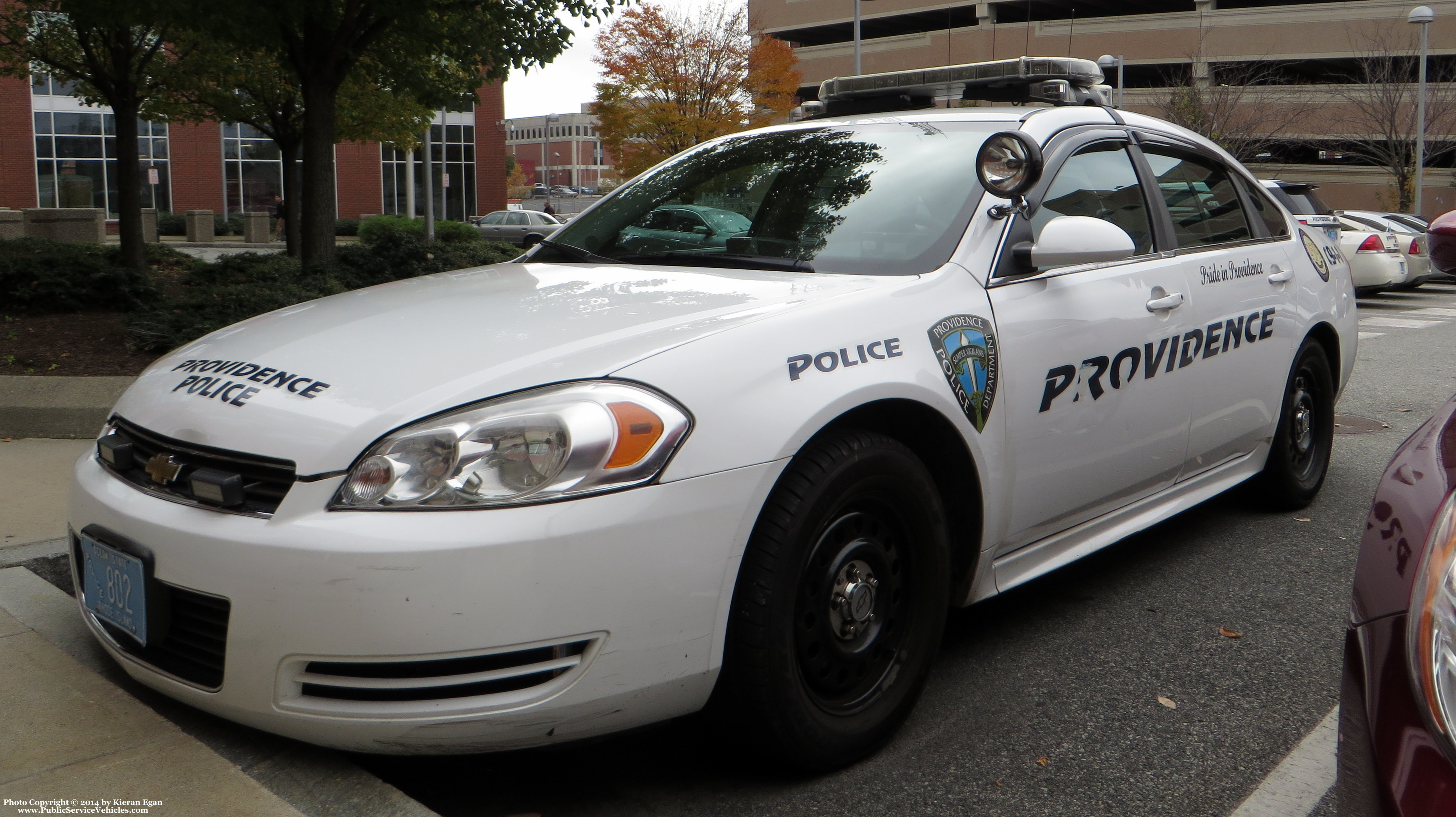 A photo  of Providence Police
            Cruiser 802, a 2006-2013 Chevrolet Impala             taken by Kieran Egan