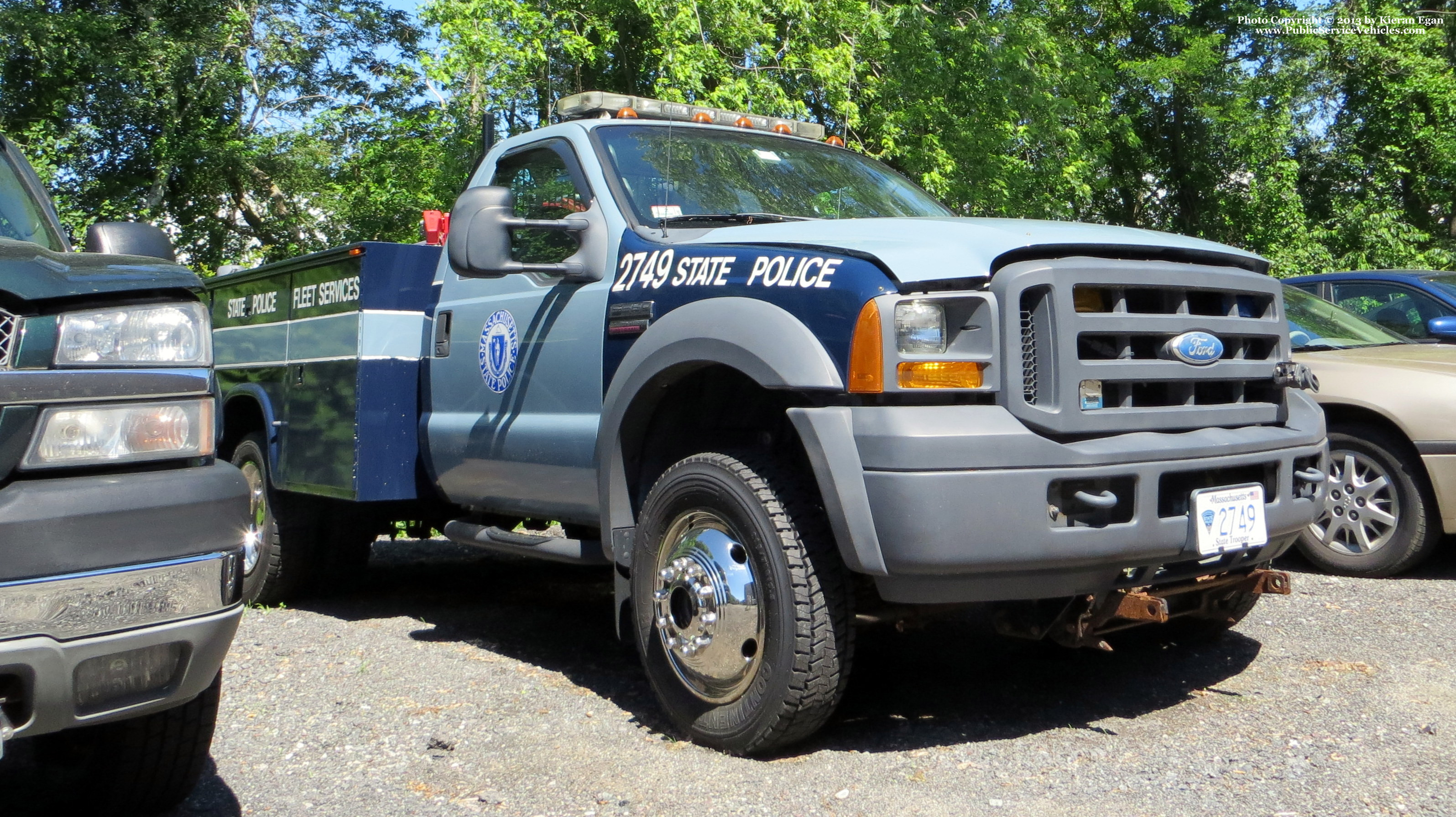 A photo  of Massachusetts State Police
            Truck 2749, a 1999-2004 Ford F-550             taken by Kieran Egan