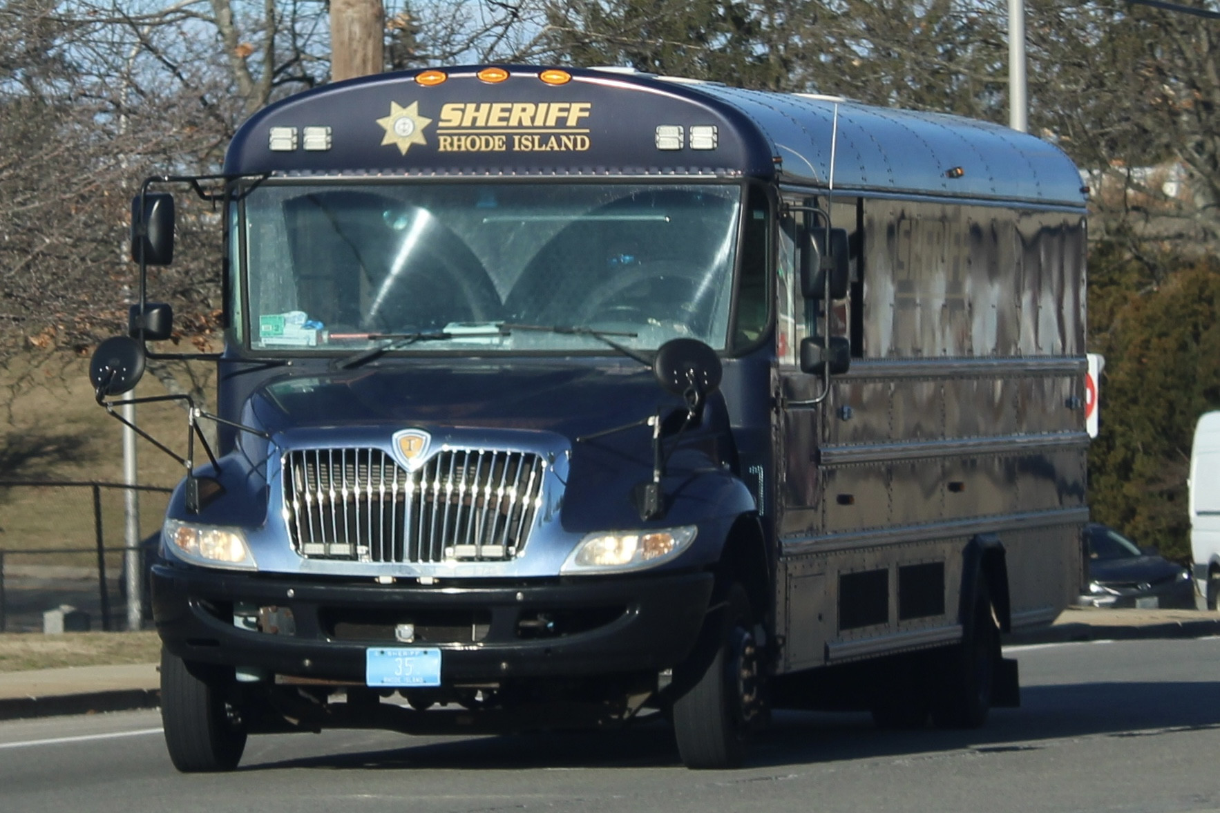A photo  of Rhode Island Division of Sheriffs
            Bus 35, a 2007-2020 International Bus             taken by @riemergencyvehicles