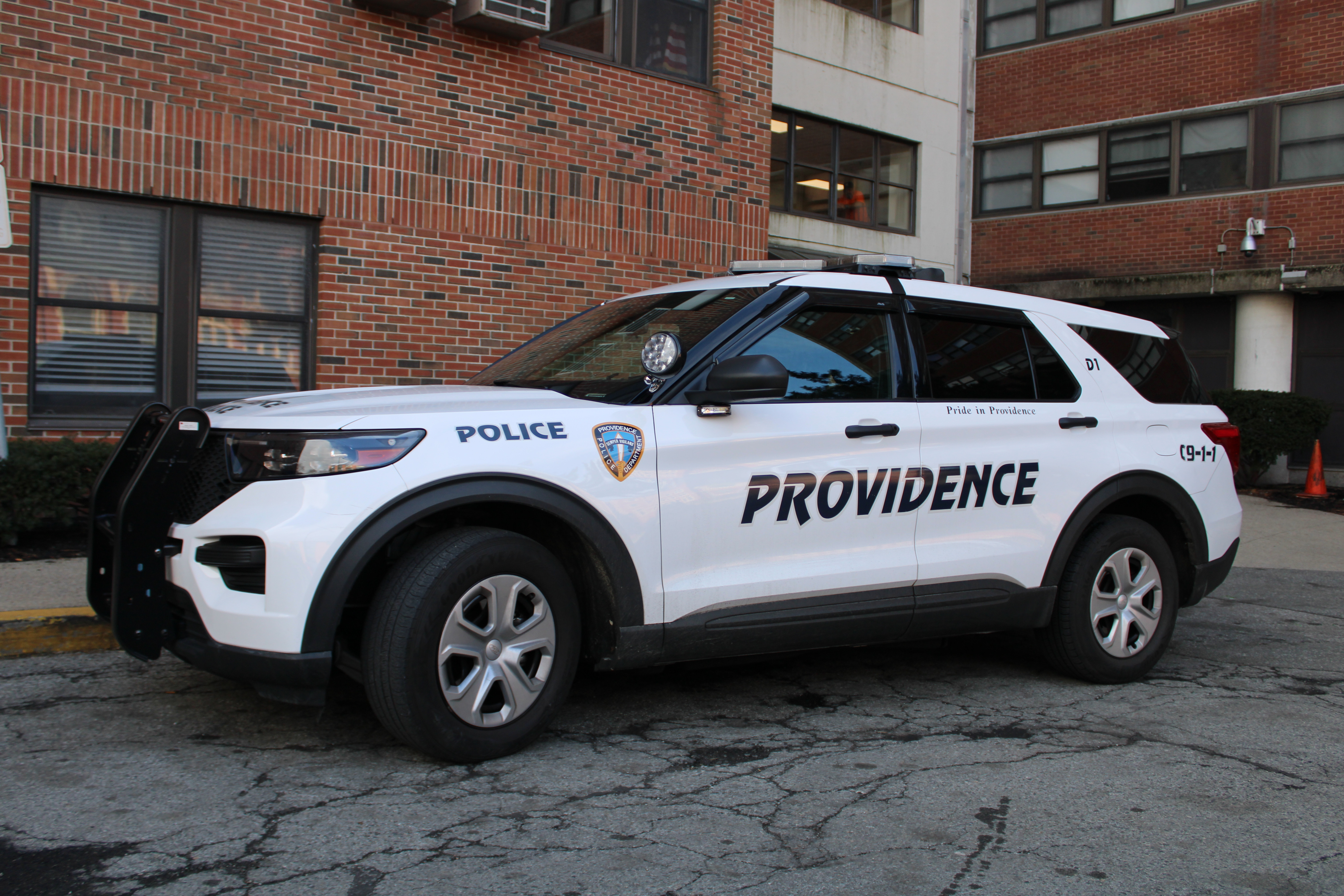 A photo  of Providence Police
            Cruiser 128, a 2022 Ford Police Interceptor Utility             taken by @riemergencyvehicles