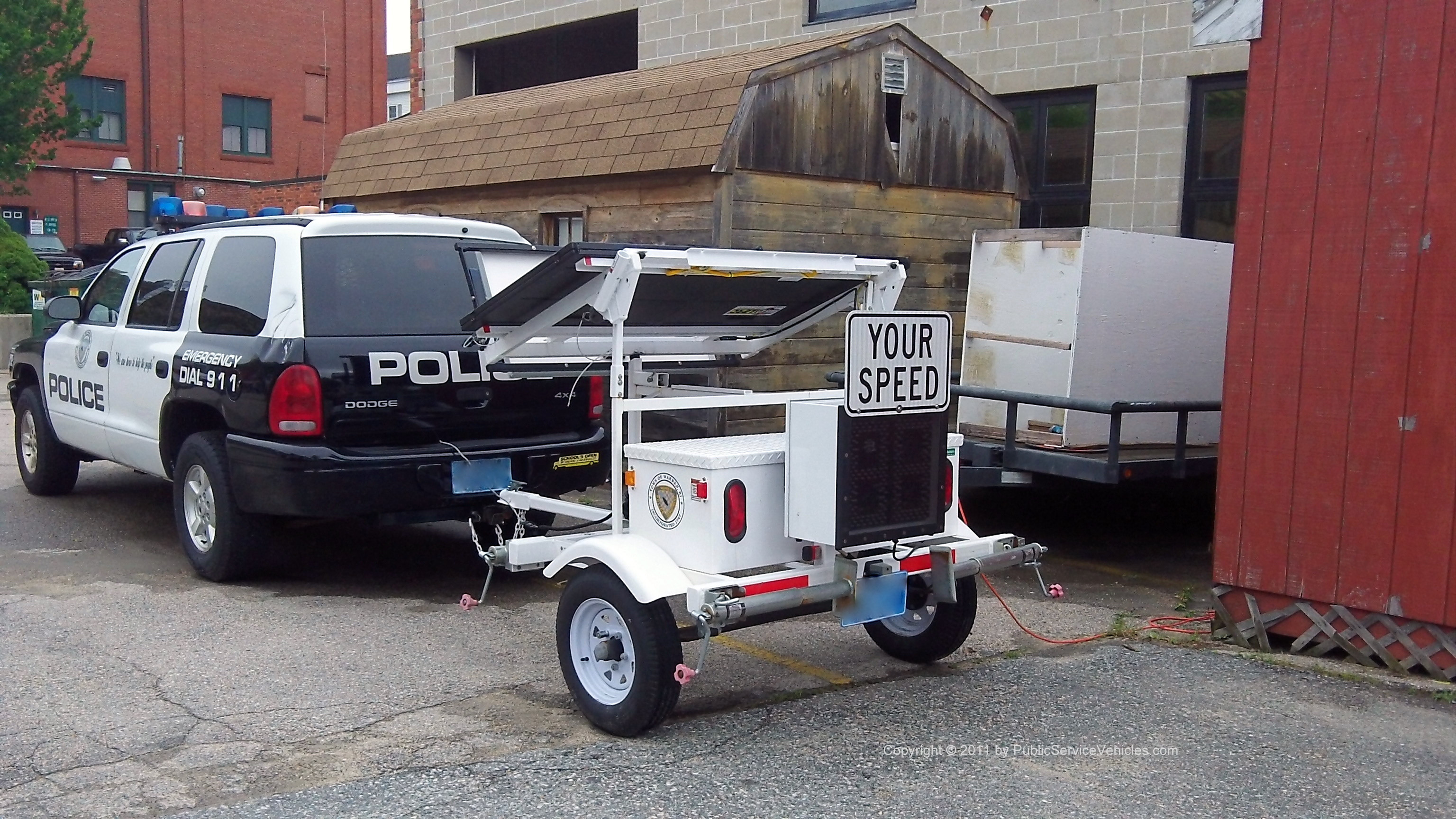 A photo  of Warren Police
            Variable Message Sign 1, a 2006-2010 All Traffic Solutions Speed Trailer             taken by Kieran Egan