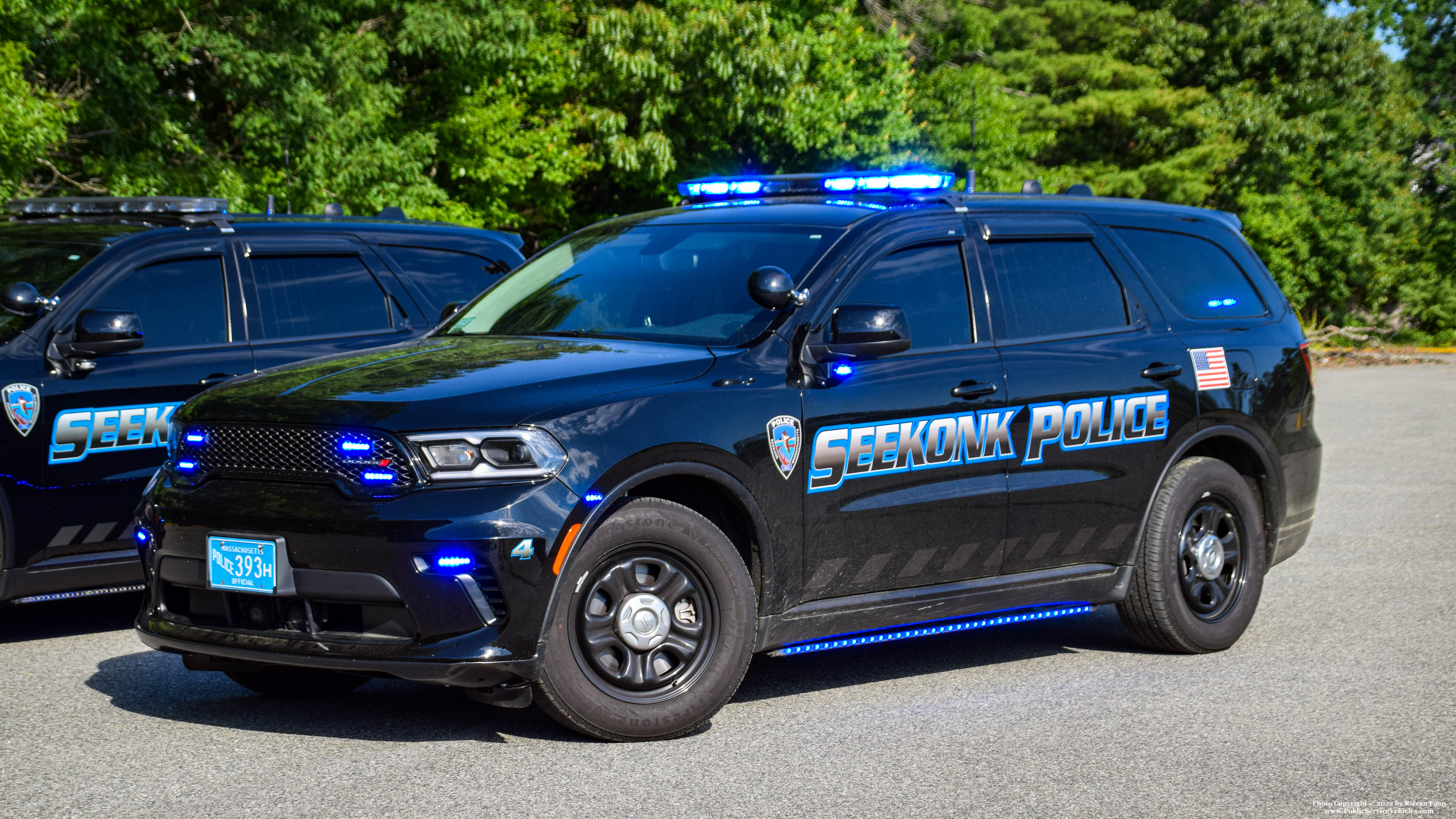 A photo  of Seekonk Police
            Car 4, a 2021 Dodge Durango             taken by Kieran Egan