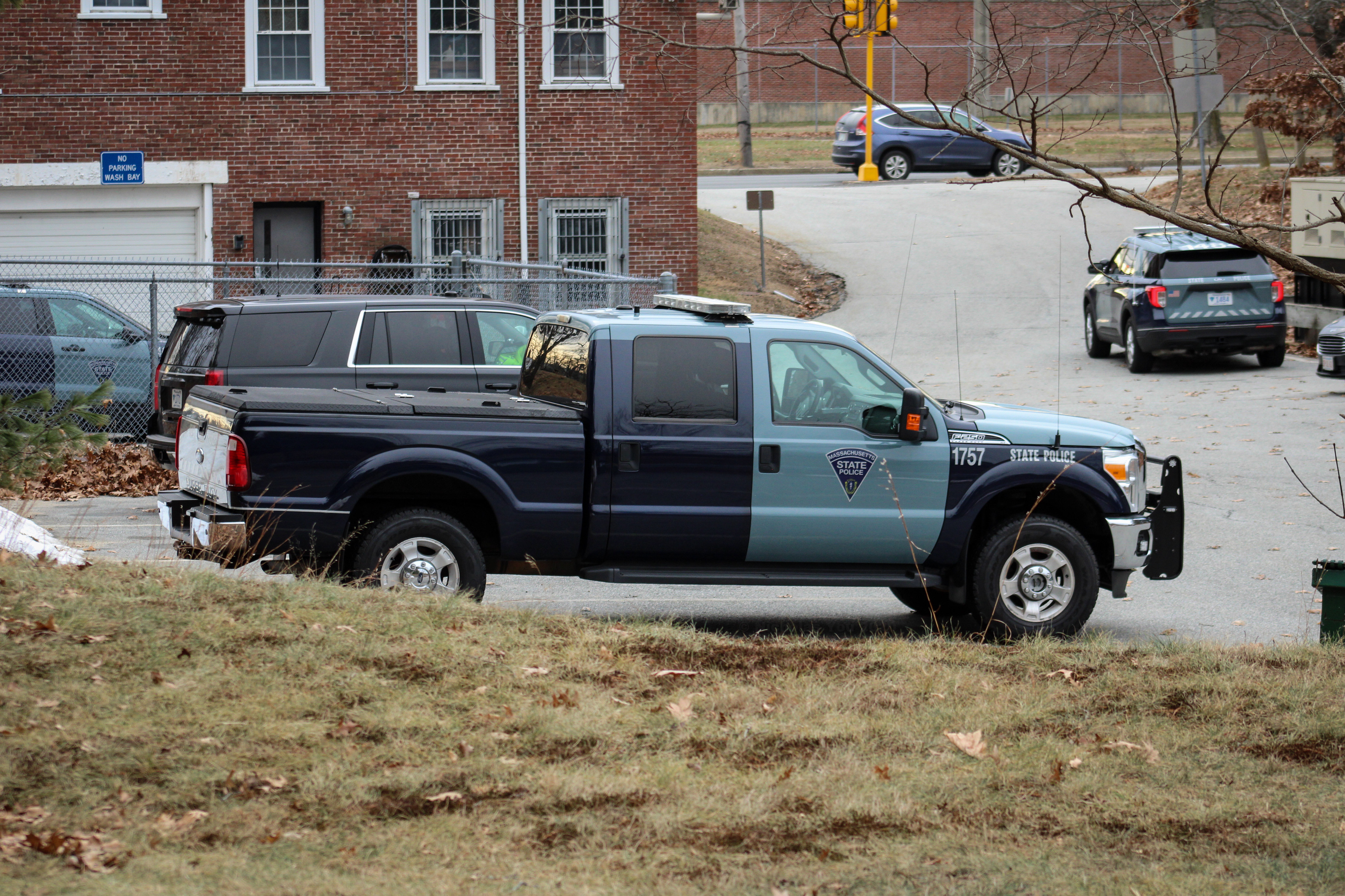 A photo  of Massachusetts State Police
            Cruiser 1757, a 2015 Ford F-250 Crew Cab             taken by Nicholas You