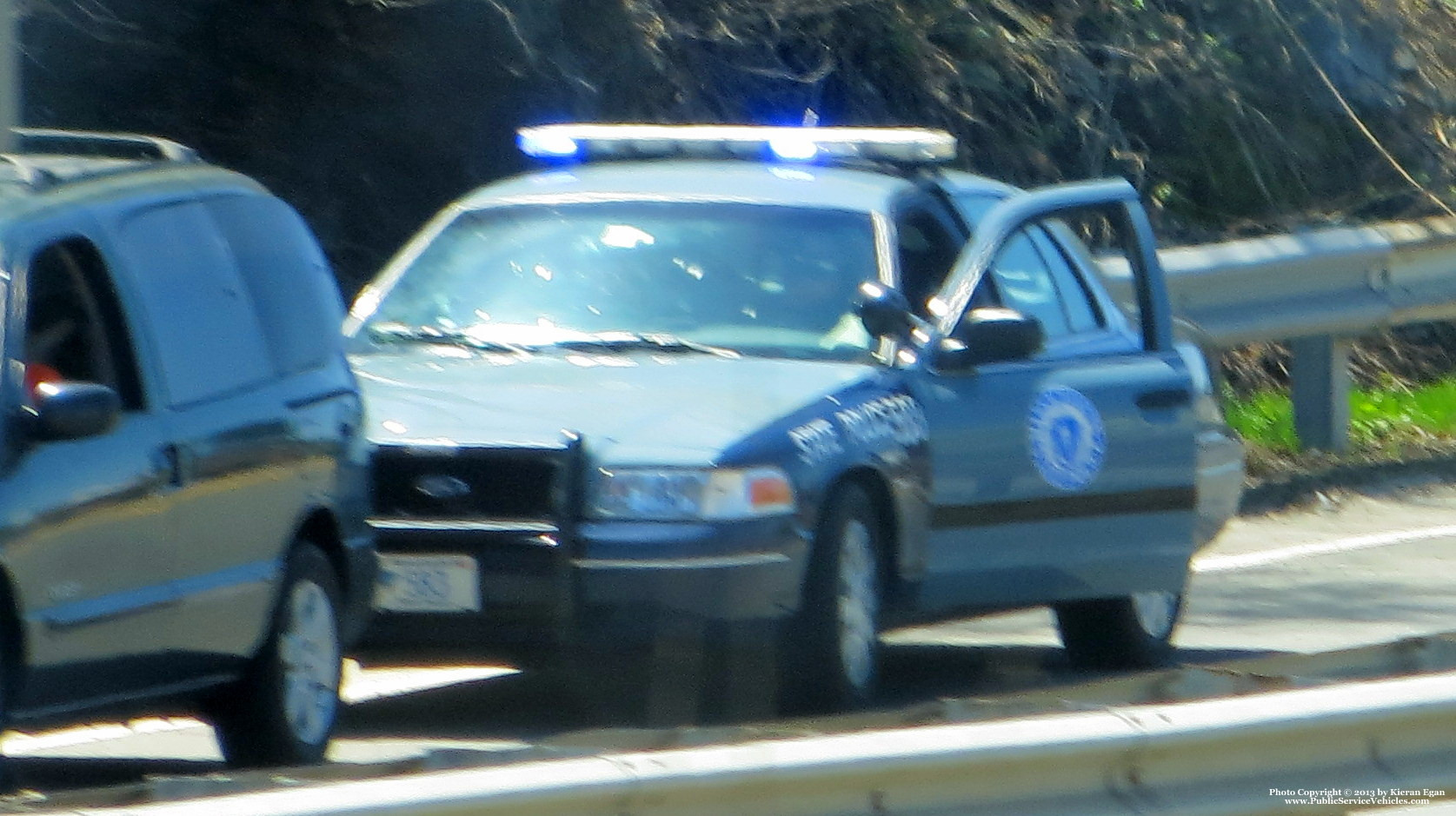 A photo  of Massachusetts State Police
            Cruiser 563, a 2006-2008 Ford Crown Victoria Police Interceptor             taken by Kieran Egan