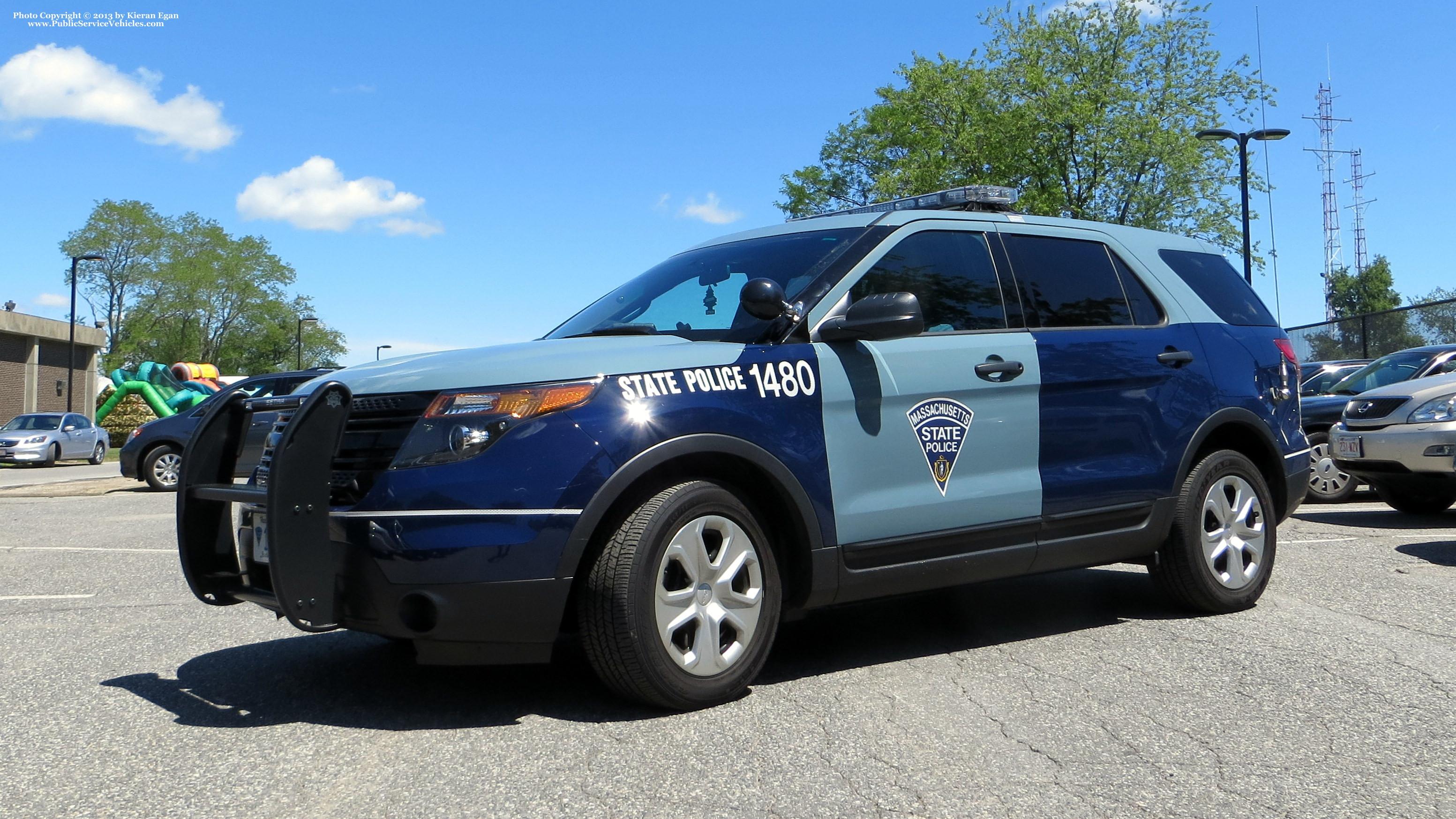 A photo  of Massachusetts State Police
            Cruiser 1480, a 2013 Ford Police Interceptor Utility             taken by Kieran Egan