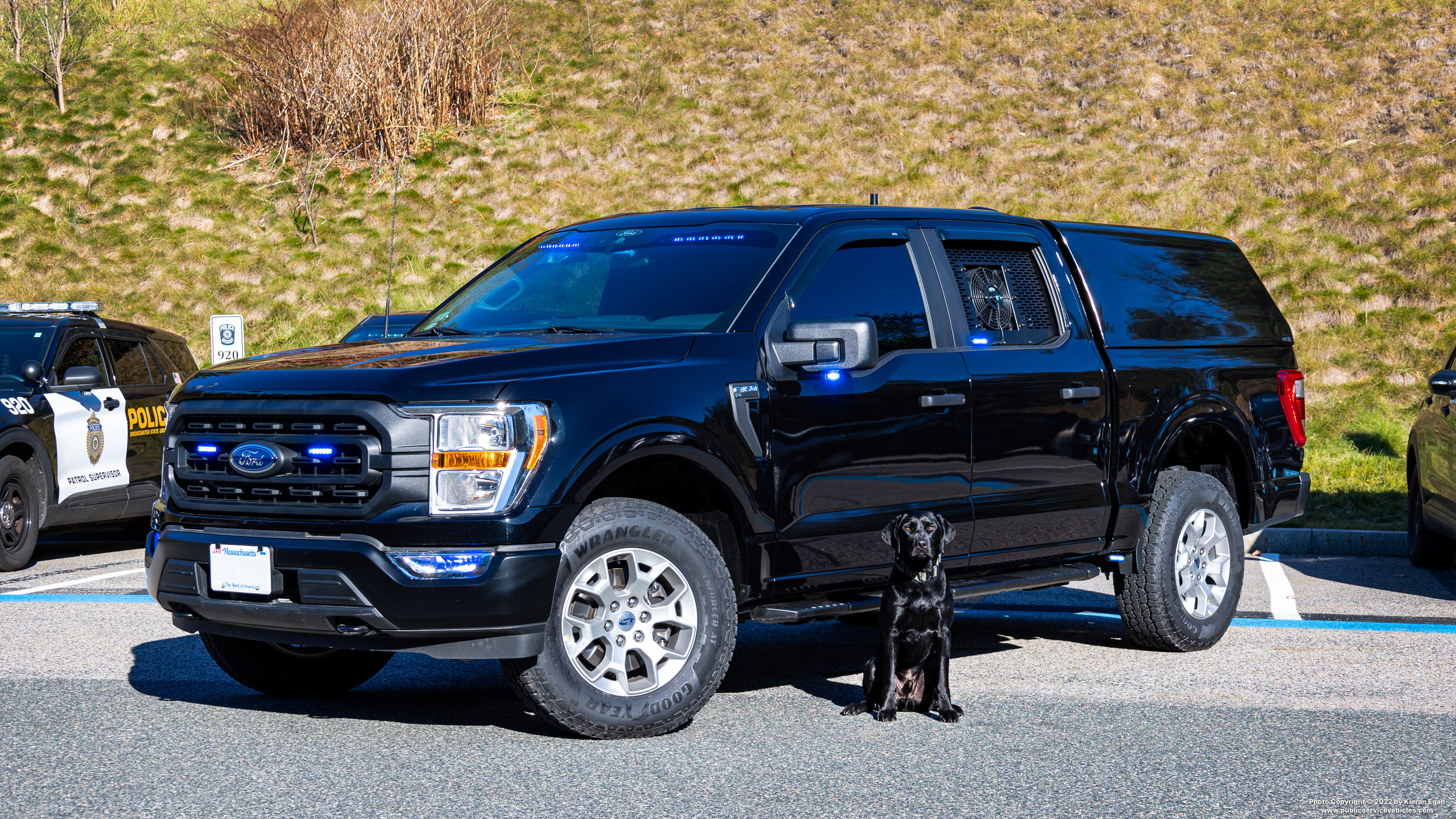 A photo  of Bridgewater State University Police
            Cruiser 904, a 2021 Ford F-150 Police Responder             taken by Kieran Egan