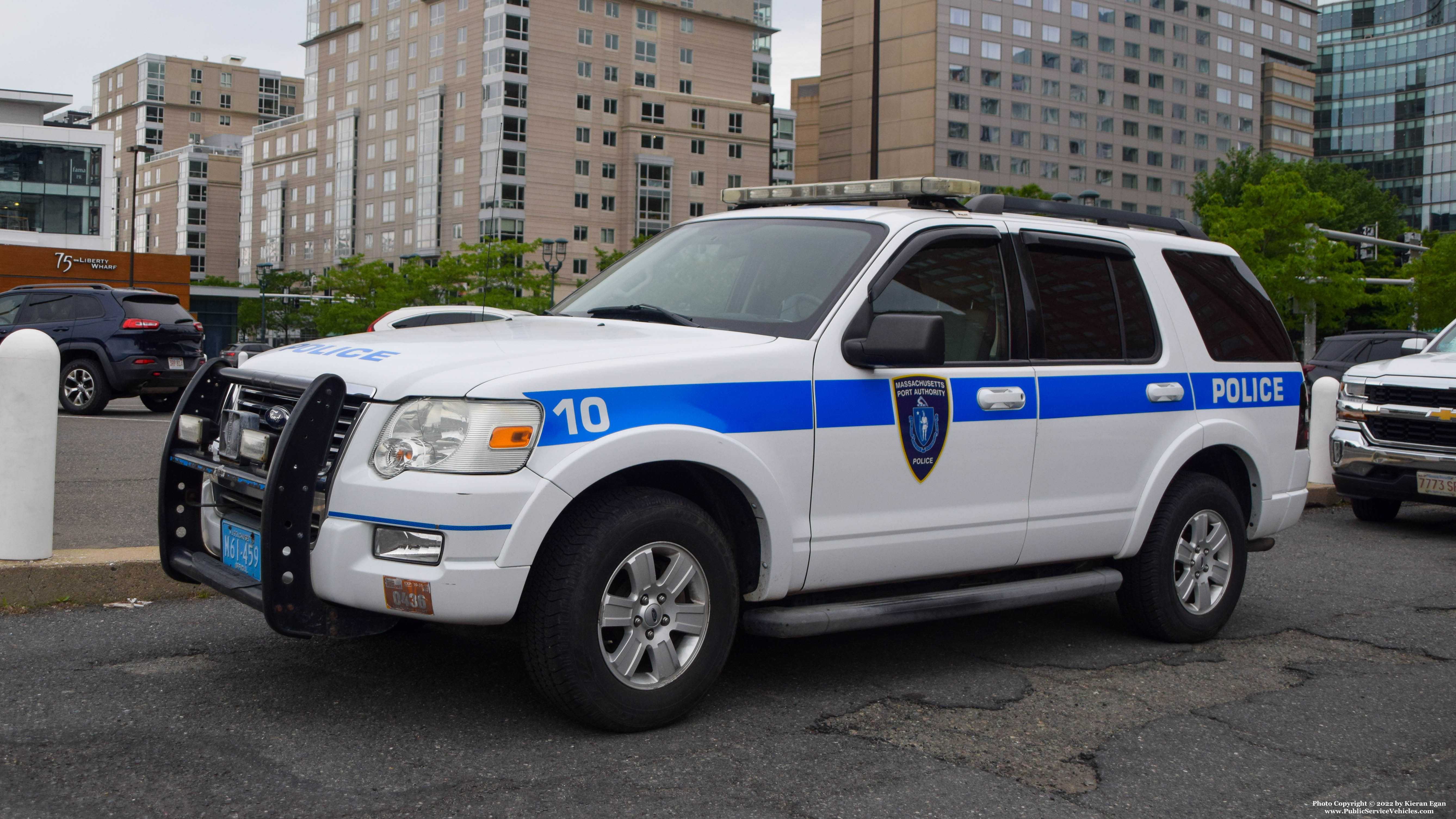 A photo  of Massport Police
            Car 10, a 2010 Ford Explorer             taken by Kieran Egan