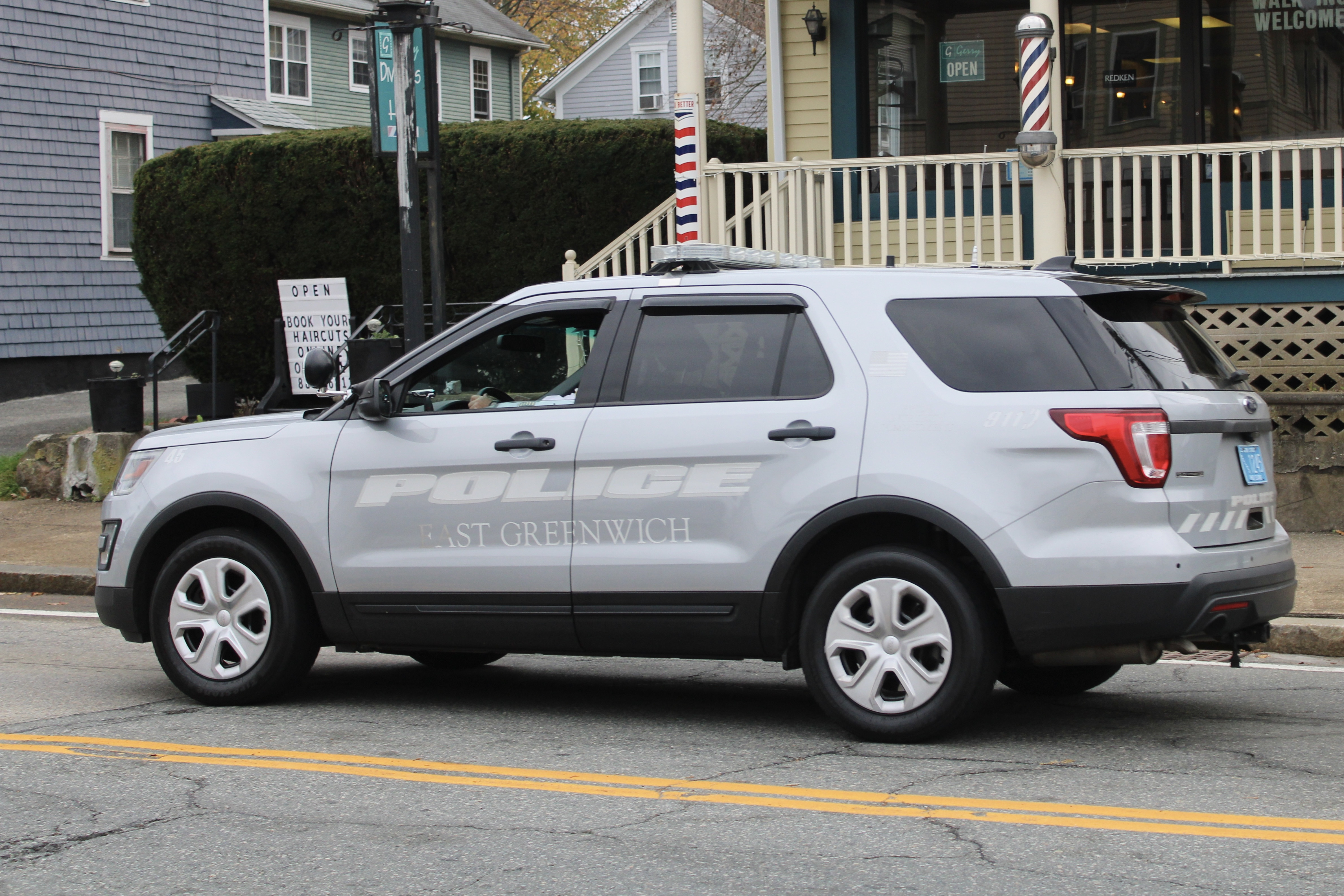 A photo  of East Greenwich Police
            Cruiser 1245, a 2018 Ford Police Interceptor Utility/2018 Ford Police Interceptor Utility             taken by @riemergencyvehicles