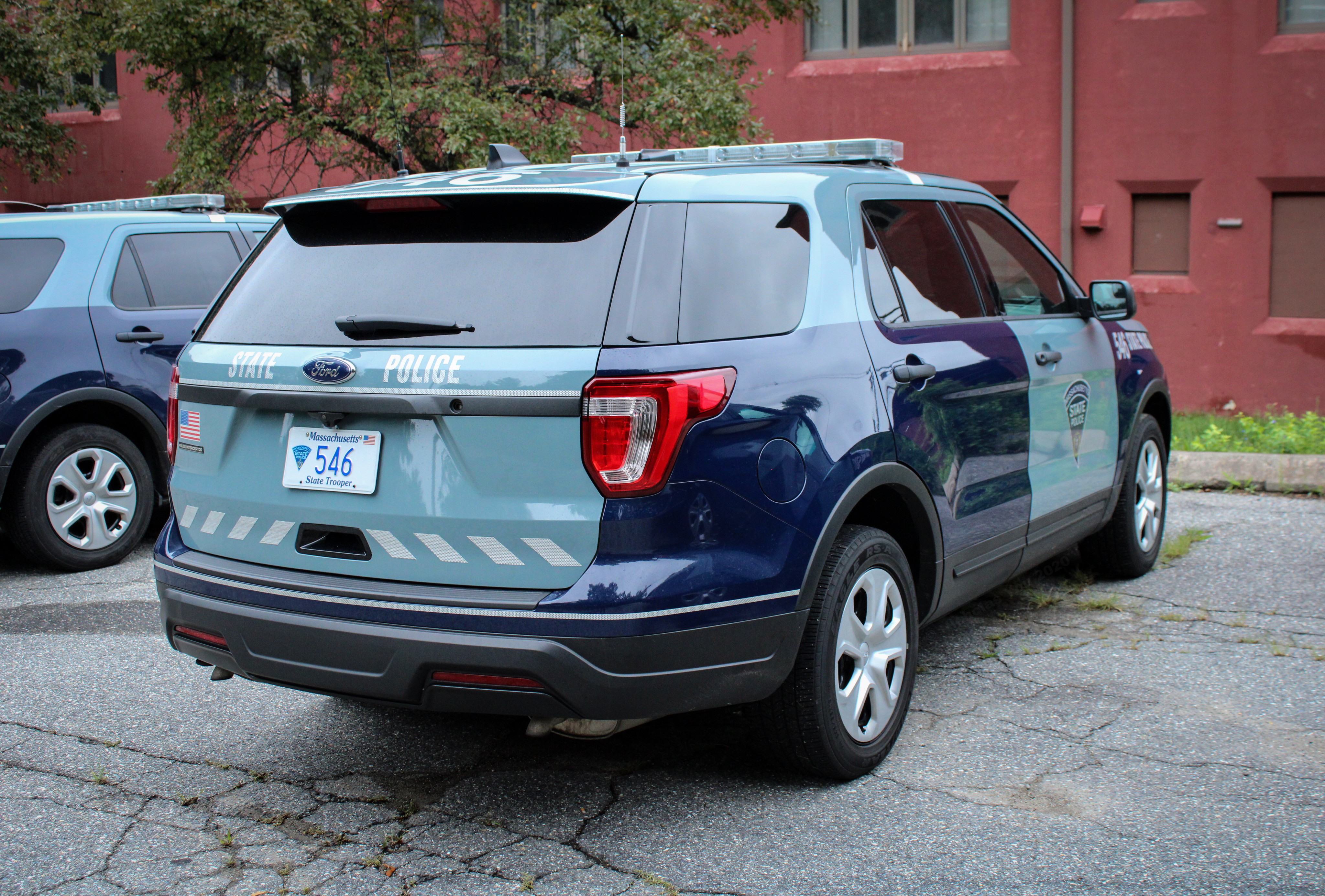 A photo  of Massachusetts State Police
            Cruiser 546, a 2016-2018 Ford Police Interceptor Utility             taken by Nicholas You
