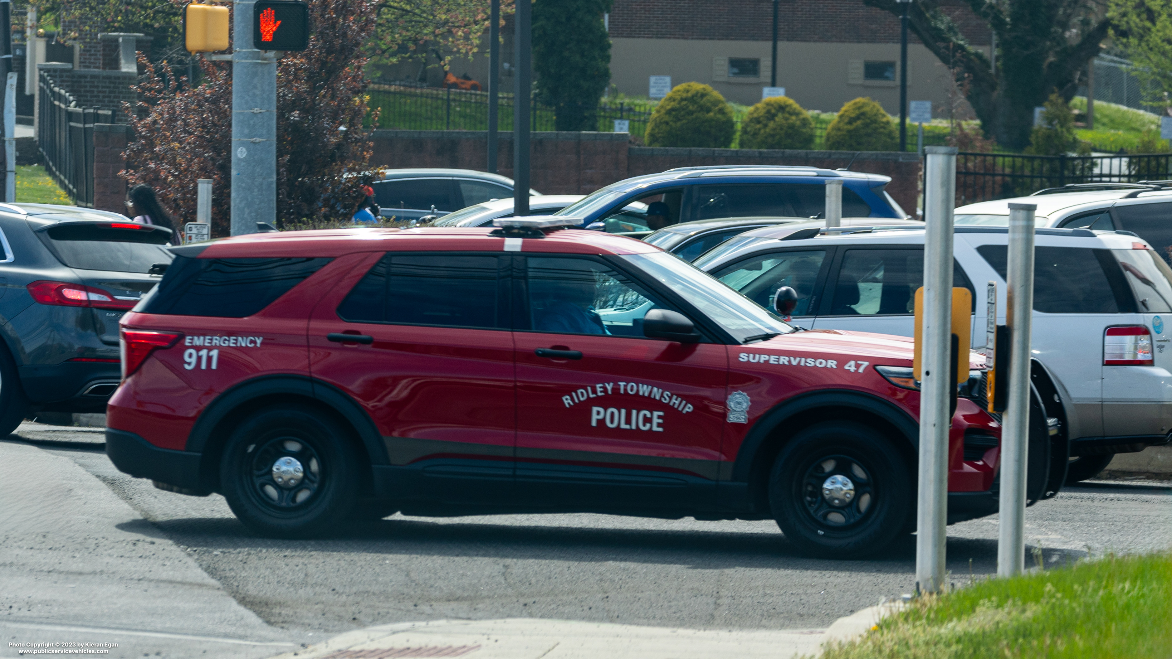A photo  of Ridley Township Police
            Cruiser 31-47, a 2021 Ford Police Interceptor Utility             taken by Kieran Egan