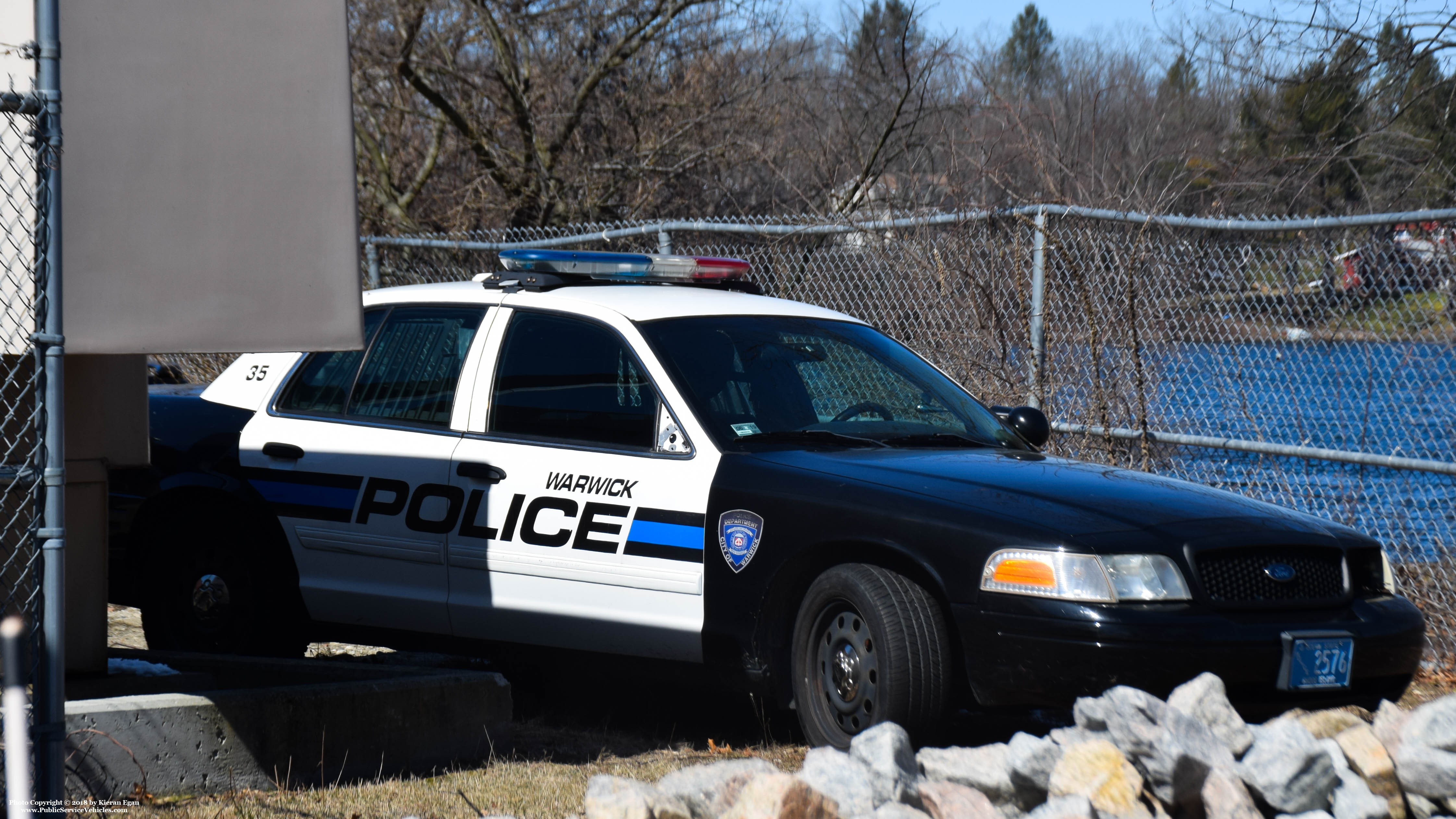 A photo  of Warwick Police
            Cruiser R-35, a 2009-2011 Ford Crown Victoria Police Interceptor             taken by Kieran Egan