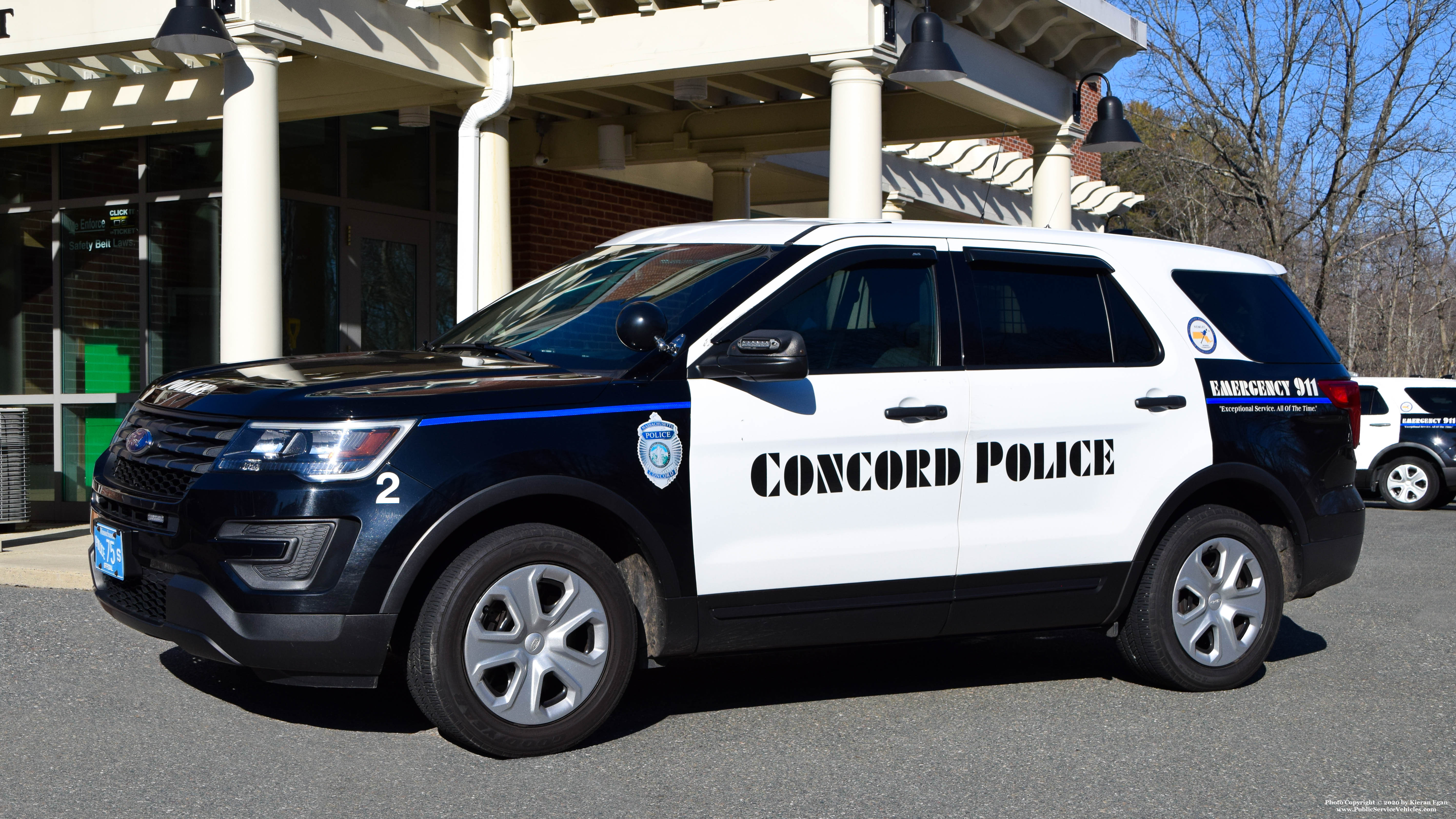 A photo  of Concord Police
            Car 2, a 2016-2019 Ford Police Interceptor Utility             taken by Kieran Egan