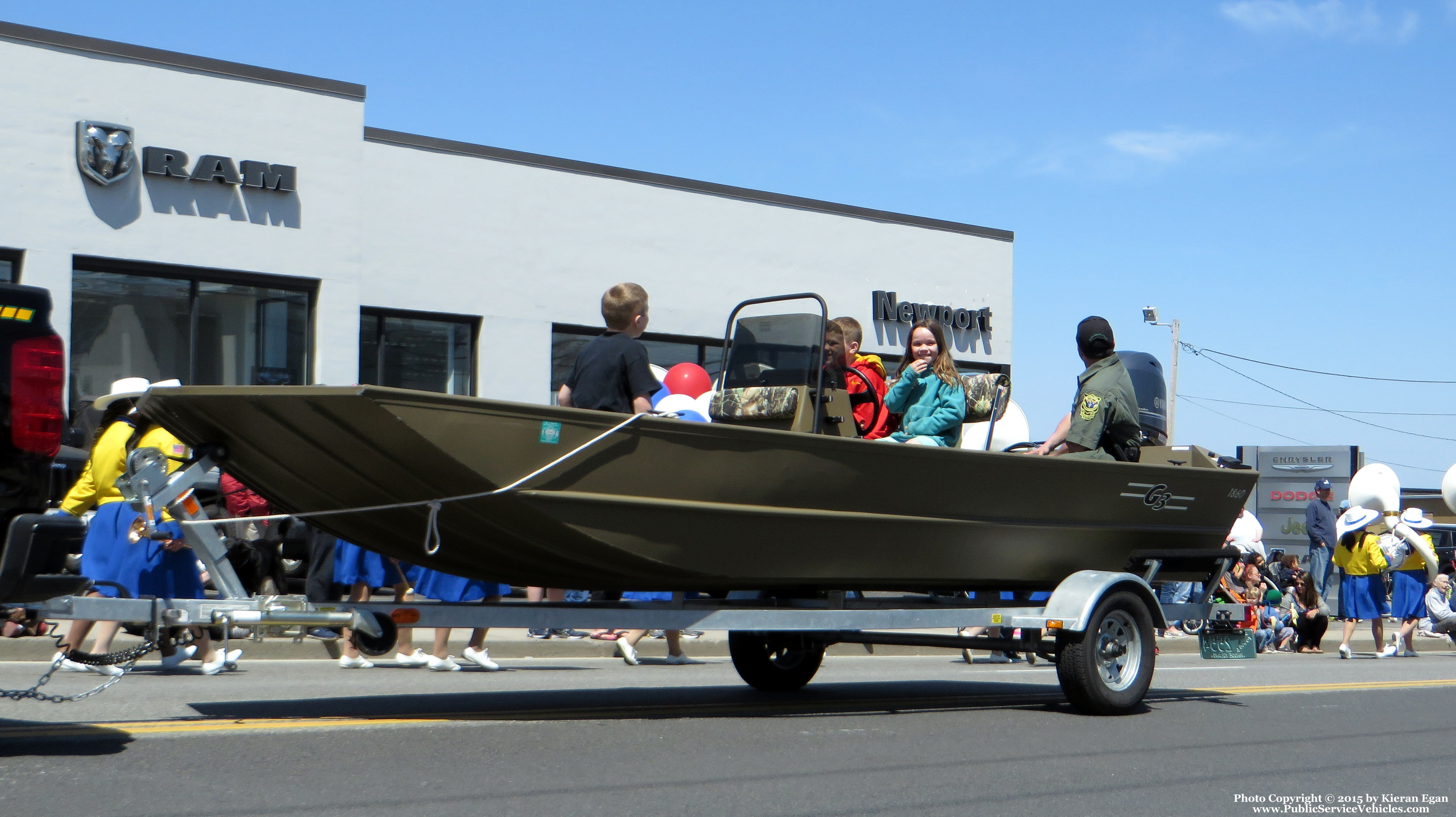 A photo  of Rhode Island Environmental Police
            Trailer 2554, a 1990-2015 G3 Boats             taken by Kieran Egan