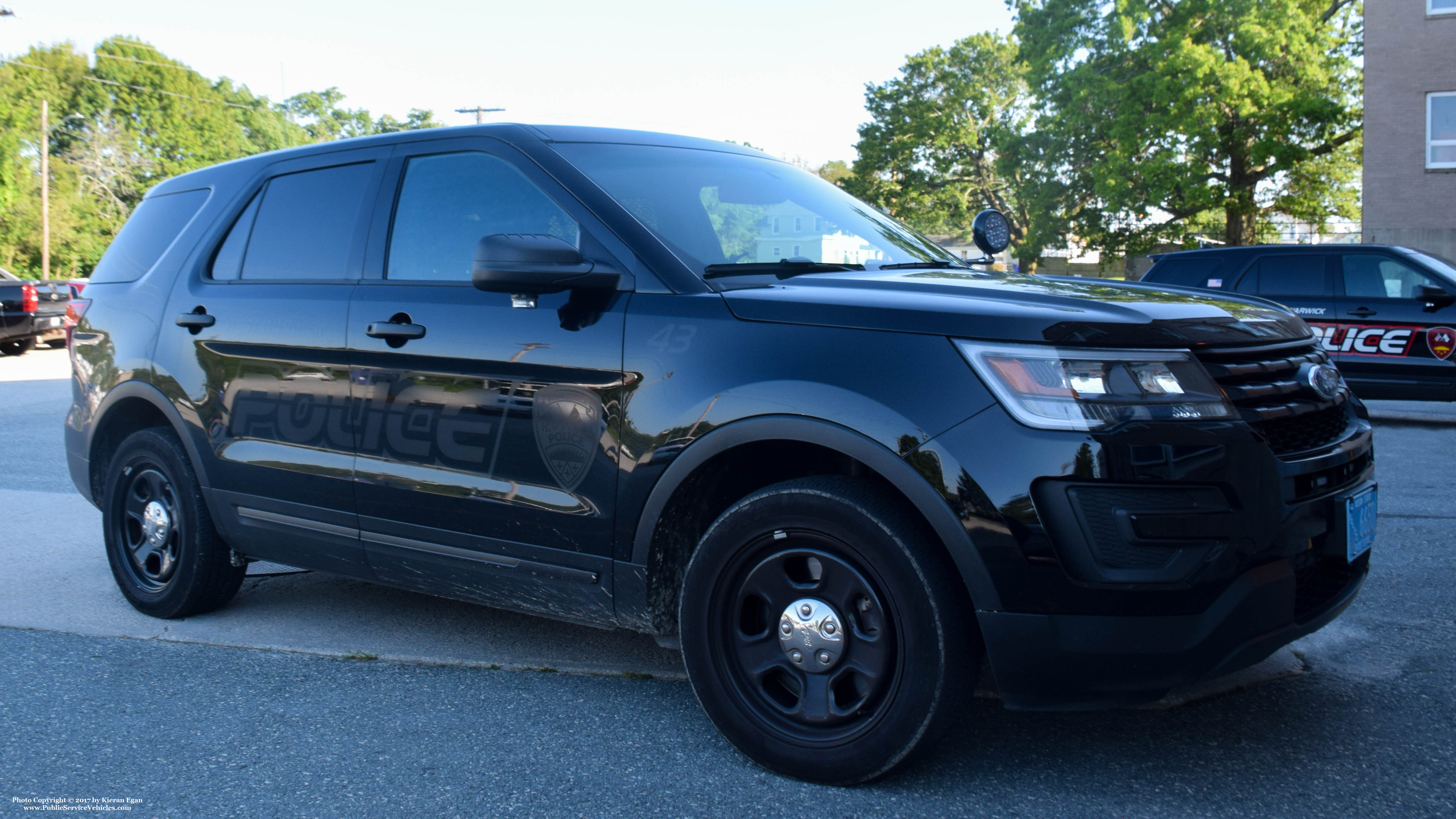 A photo  of West Warwick Police
            Car 43, a 2016-2017 Ford Police Interceptor Utility             taken by Kieran Egan