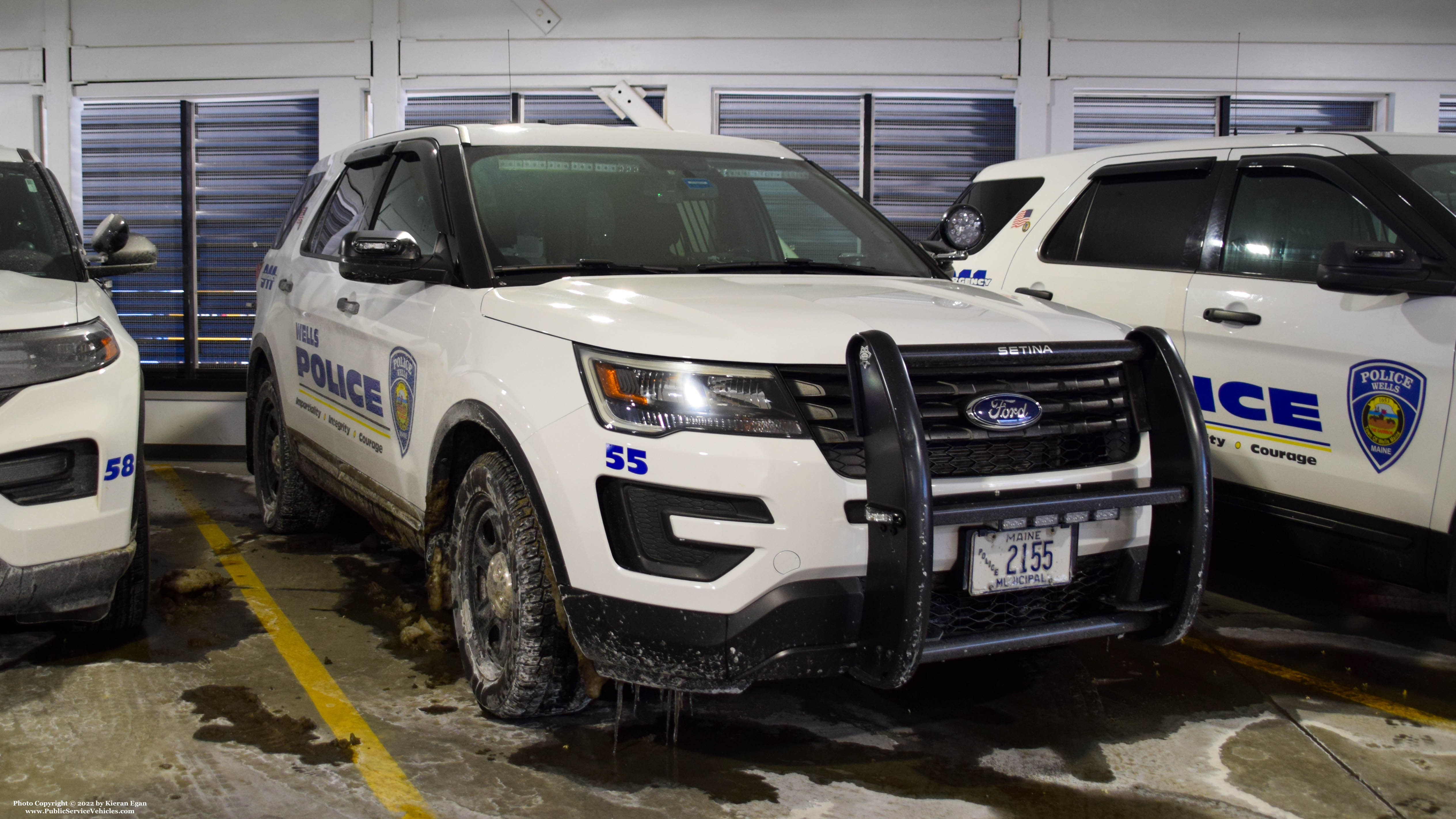 A photo  of Wells Police
            Car 55, a 2016-2019 Ford Police Interceptor Utility             taken by Kieran Egan