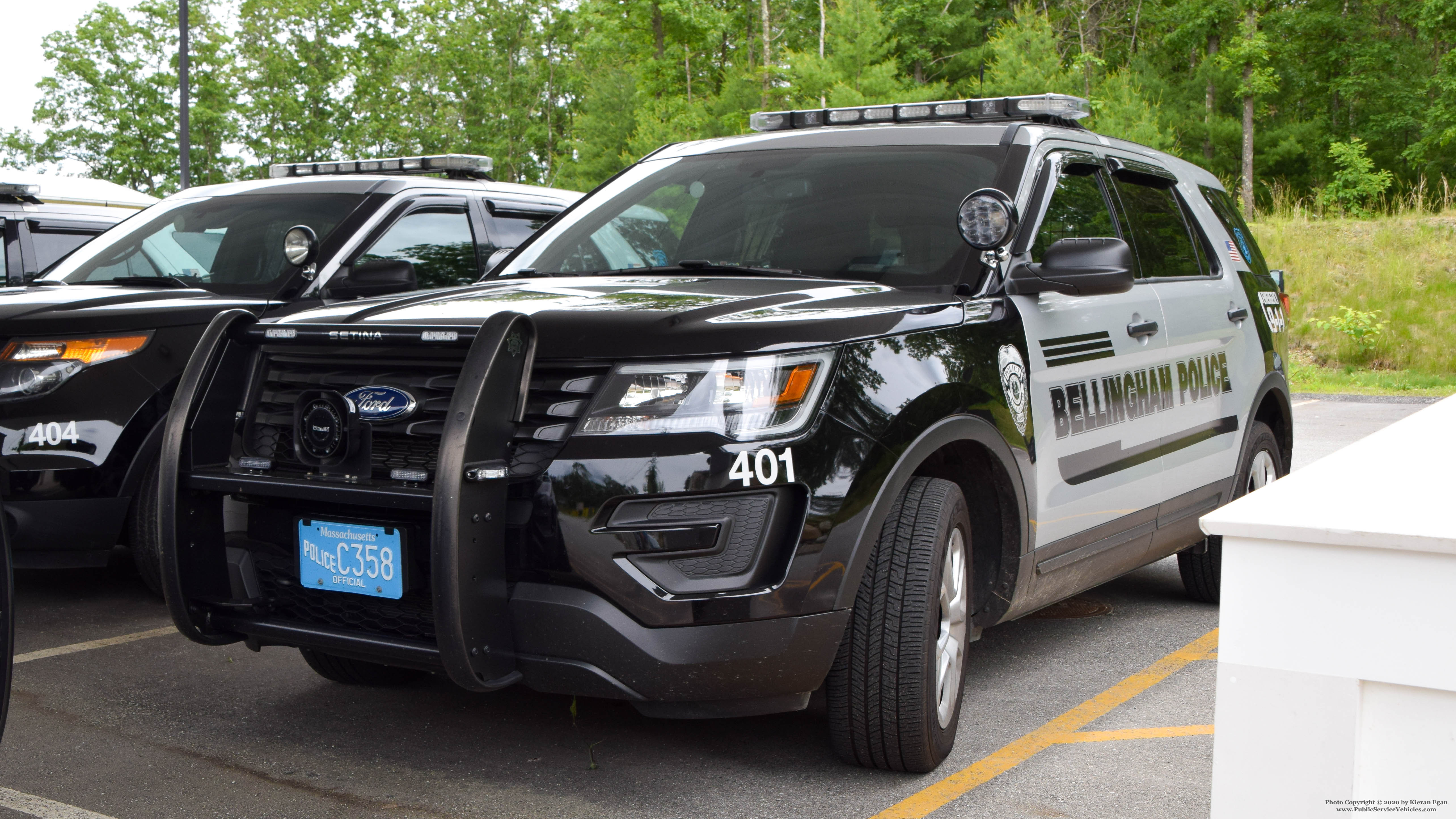 A photo  of Bellingham Police
            Cruiser 401, a 2019 Ford Police Interceptor Utility             taken by Kieran Egan
