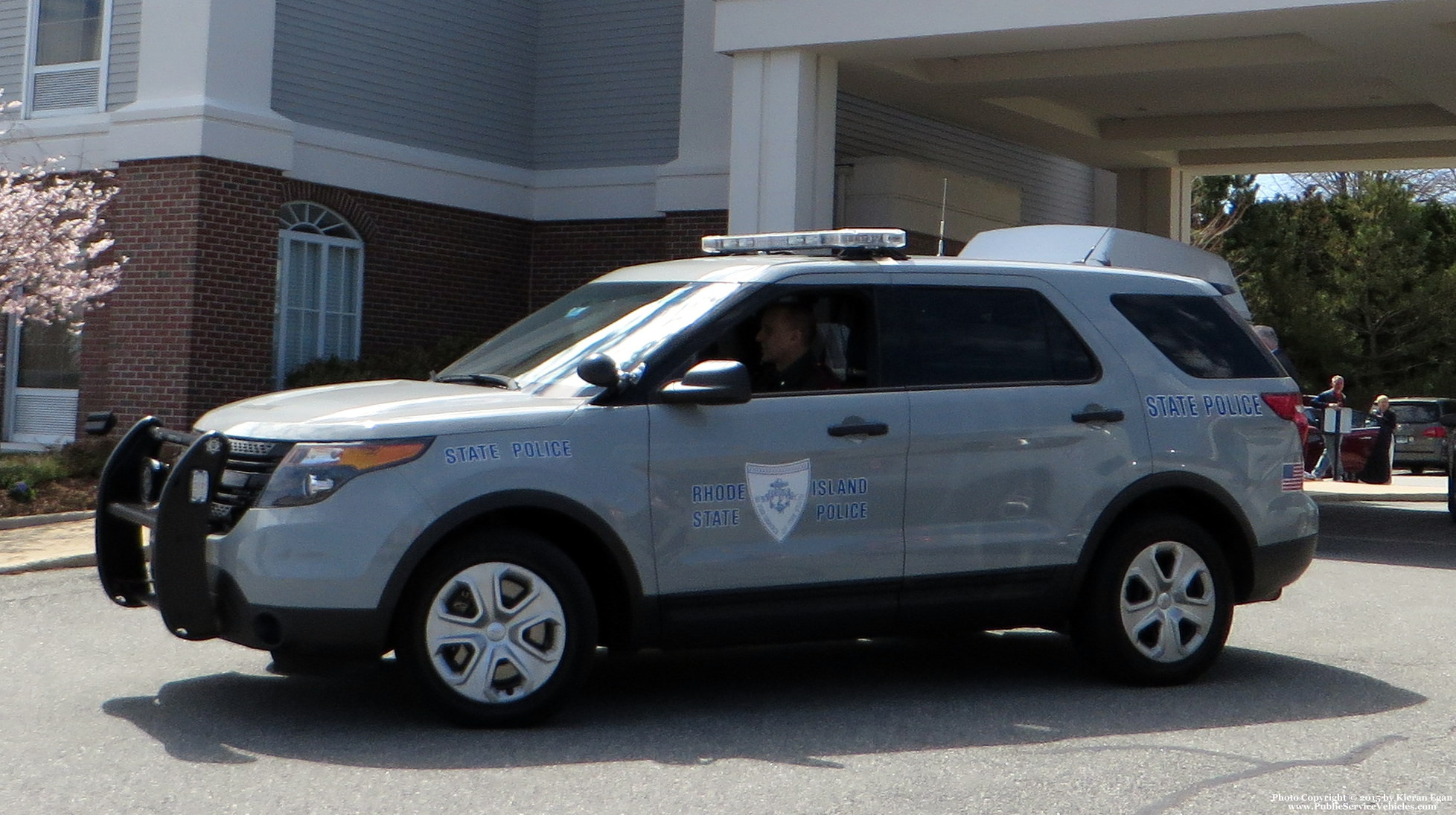 A photo  of Rhode Island State Police
            Cruiser 136, a 2013-2015 Ford Police Interceptor Utility             taken by Kieran Egan