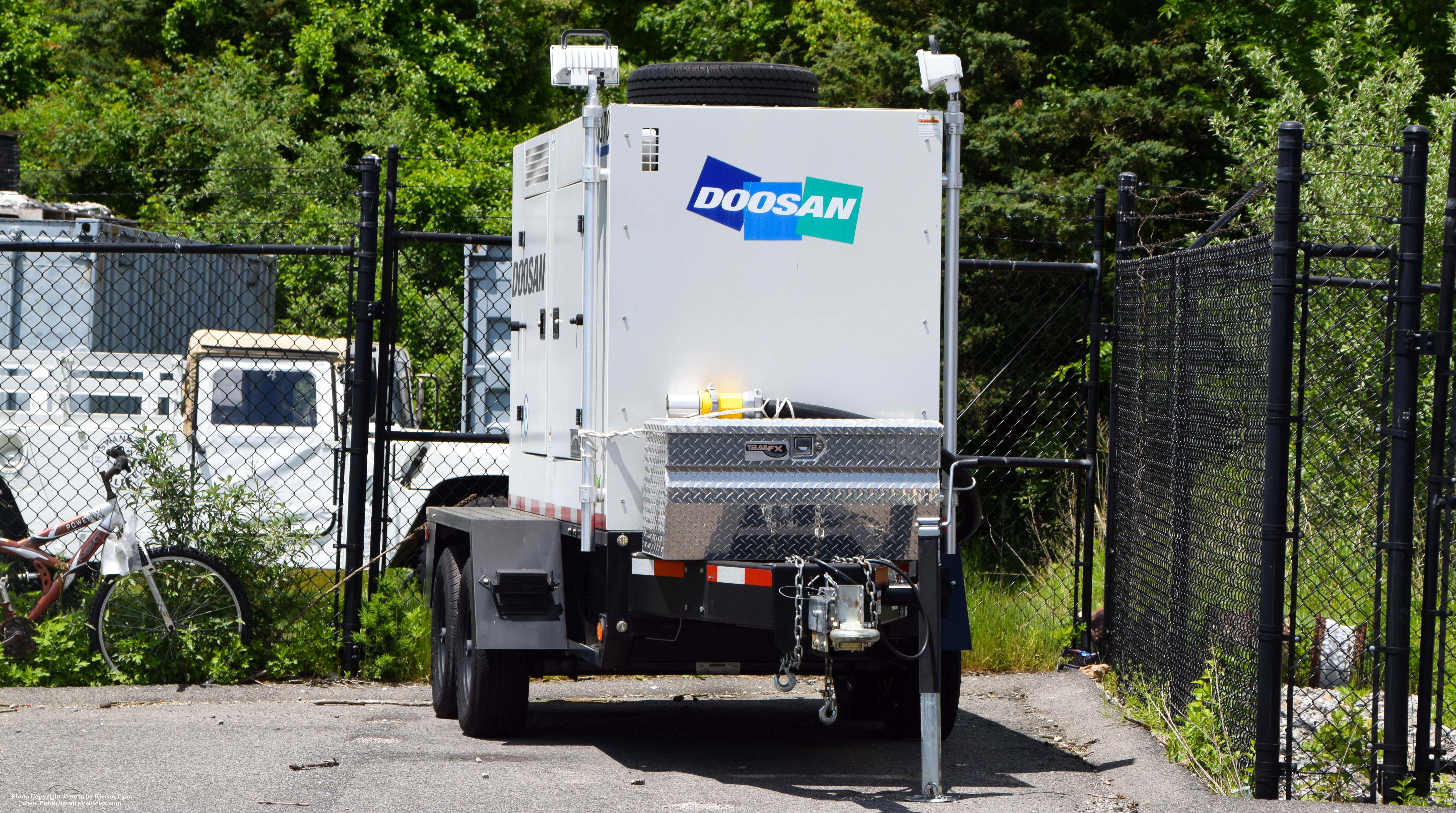 A photo  of Swansea Police
            Generator, a 2010-2019 Doosan Generator             taken by Kieran Egan