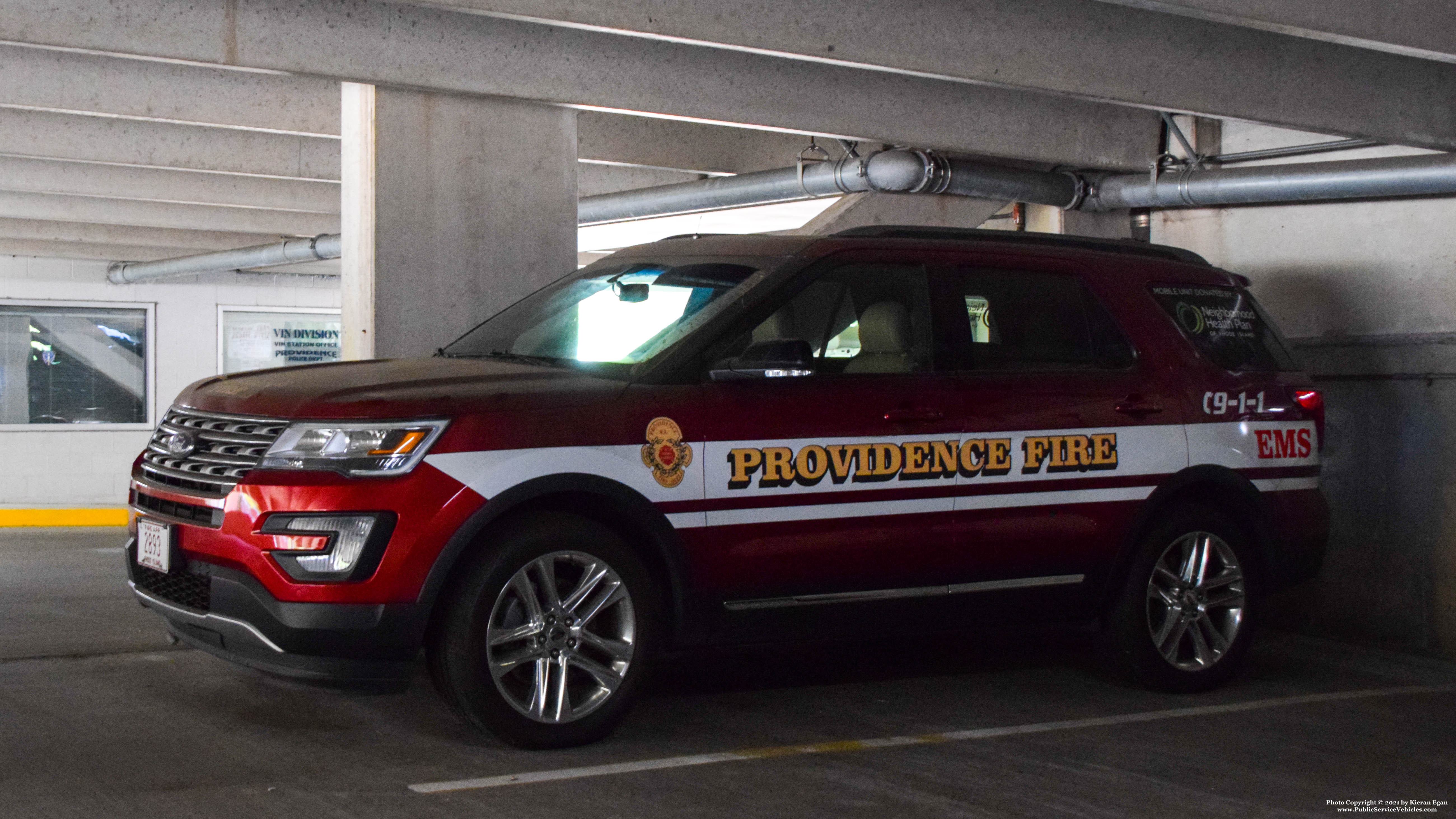 A photo  of Providence Fire
            EMS Mobile Unit, a 2017 Ford Explorer             taken by Kieran Egan