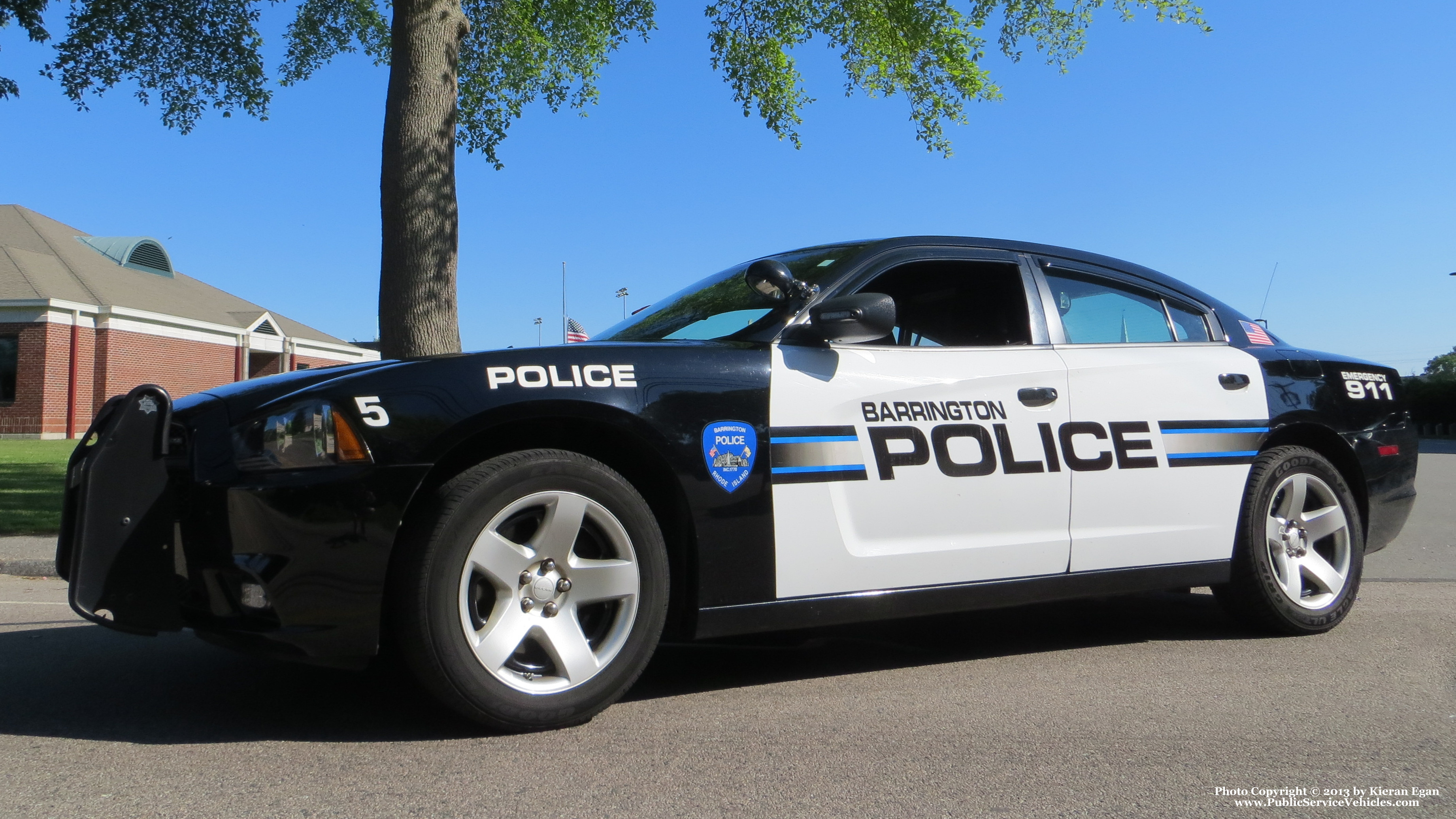 A photo  of Barrington Police
            Car 5, a 2011 Dodge Charger             taken by Kieran Egan