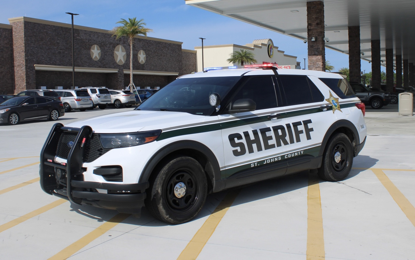 A photo  of St. John’s County Sheriff
            Cruiser 046, a 2020-2022 Ford Police Interceptor Utility             taken by Dan Gederman