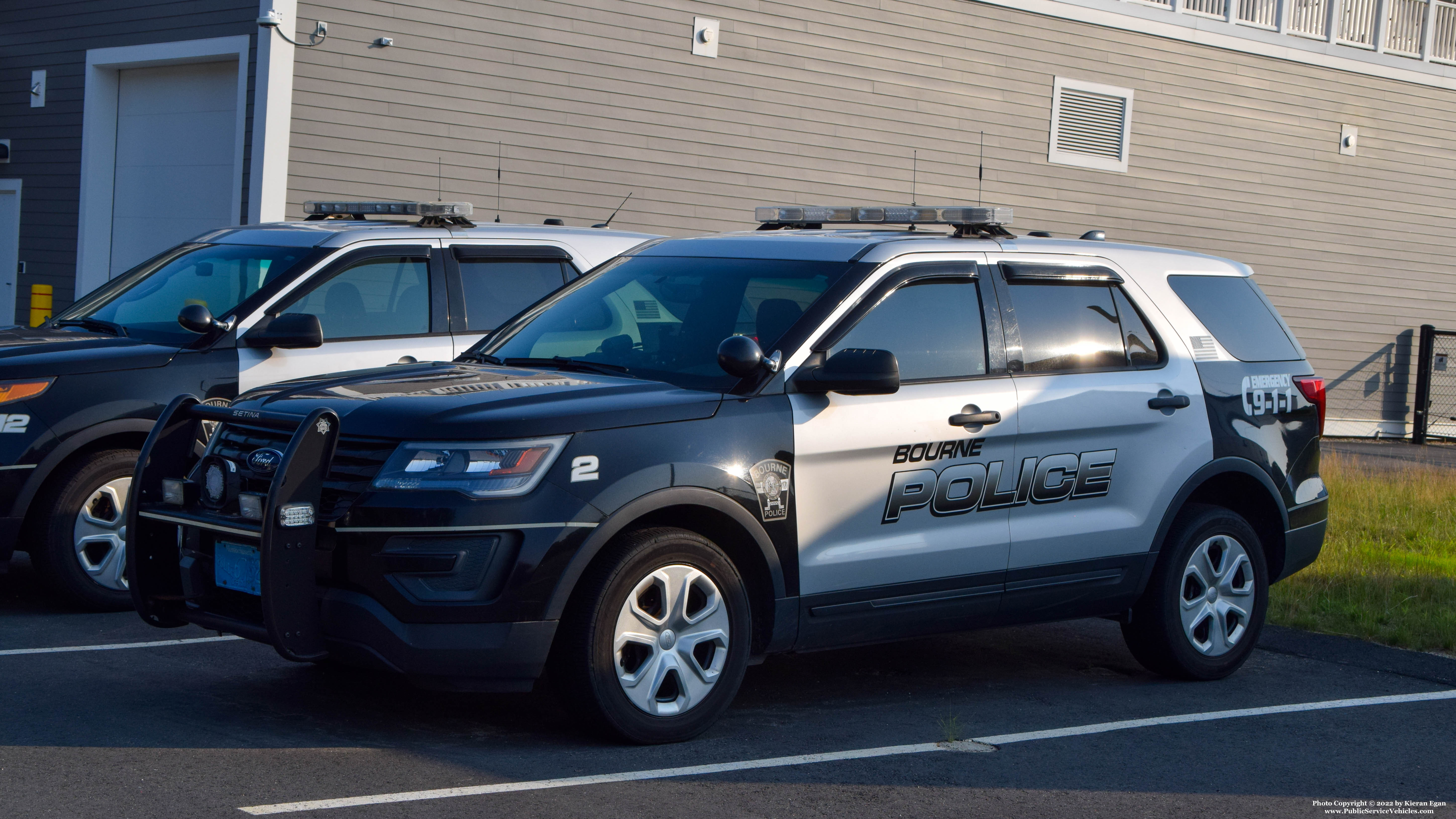 A photo  of Bourne Police
            Cruiser 2, a 2016 Ford Police Interceptor Utility             taken by Kieran Egan