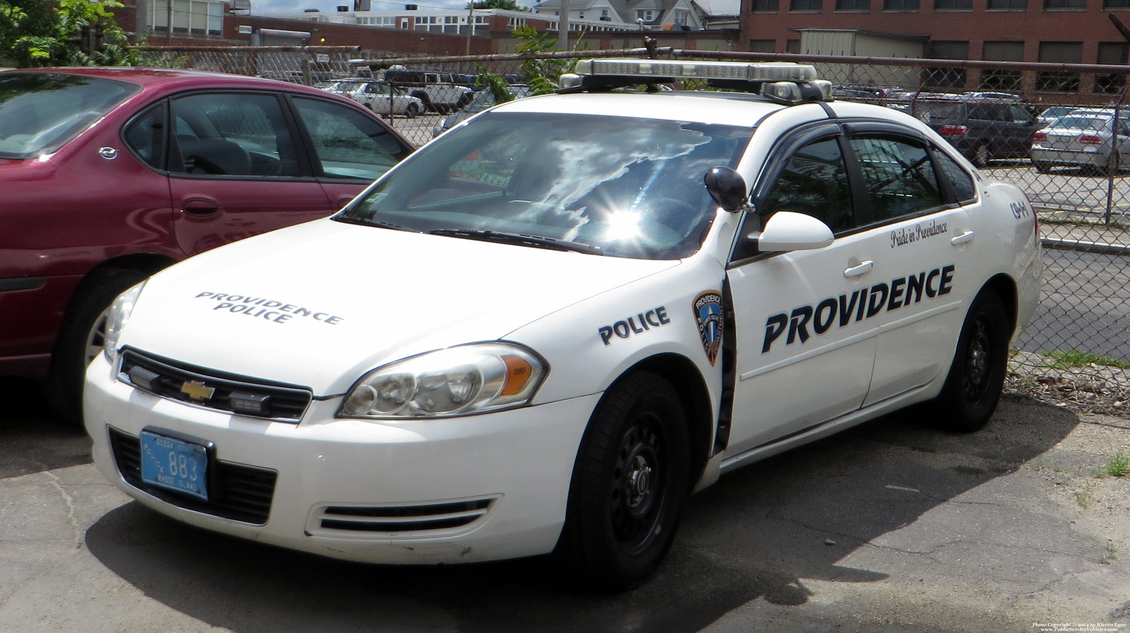 A photo  of Providence Police
            Cruiser 883, a 2006-2013 Chevrolet Impala             taken by Kieran Egan