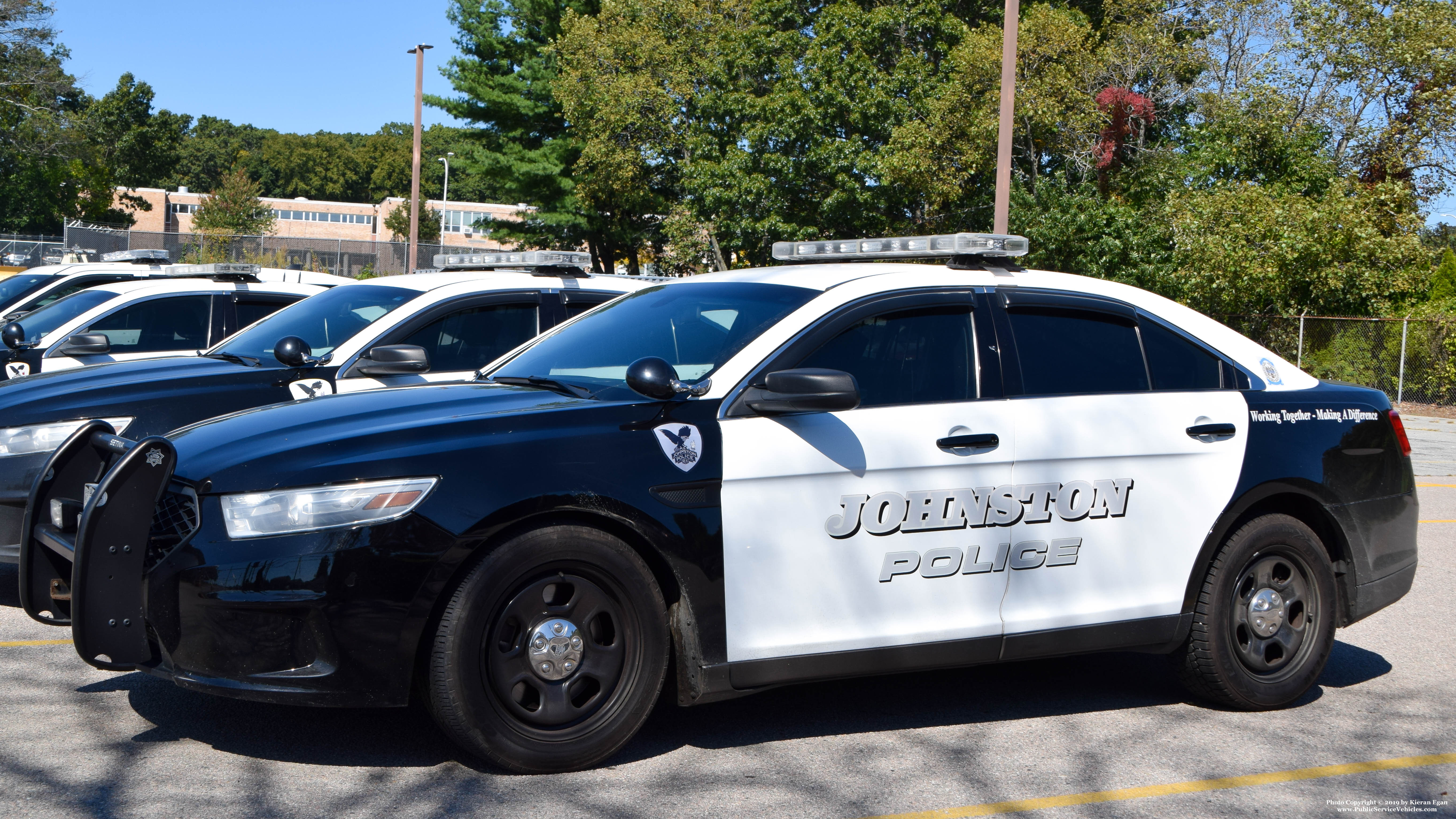 A photo  of Johnston Police
            Cruiser 538, a 2014 Ford Police Interceptor Sedan             taken by Kieran Egan