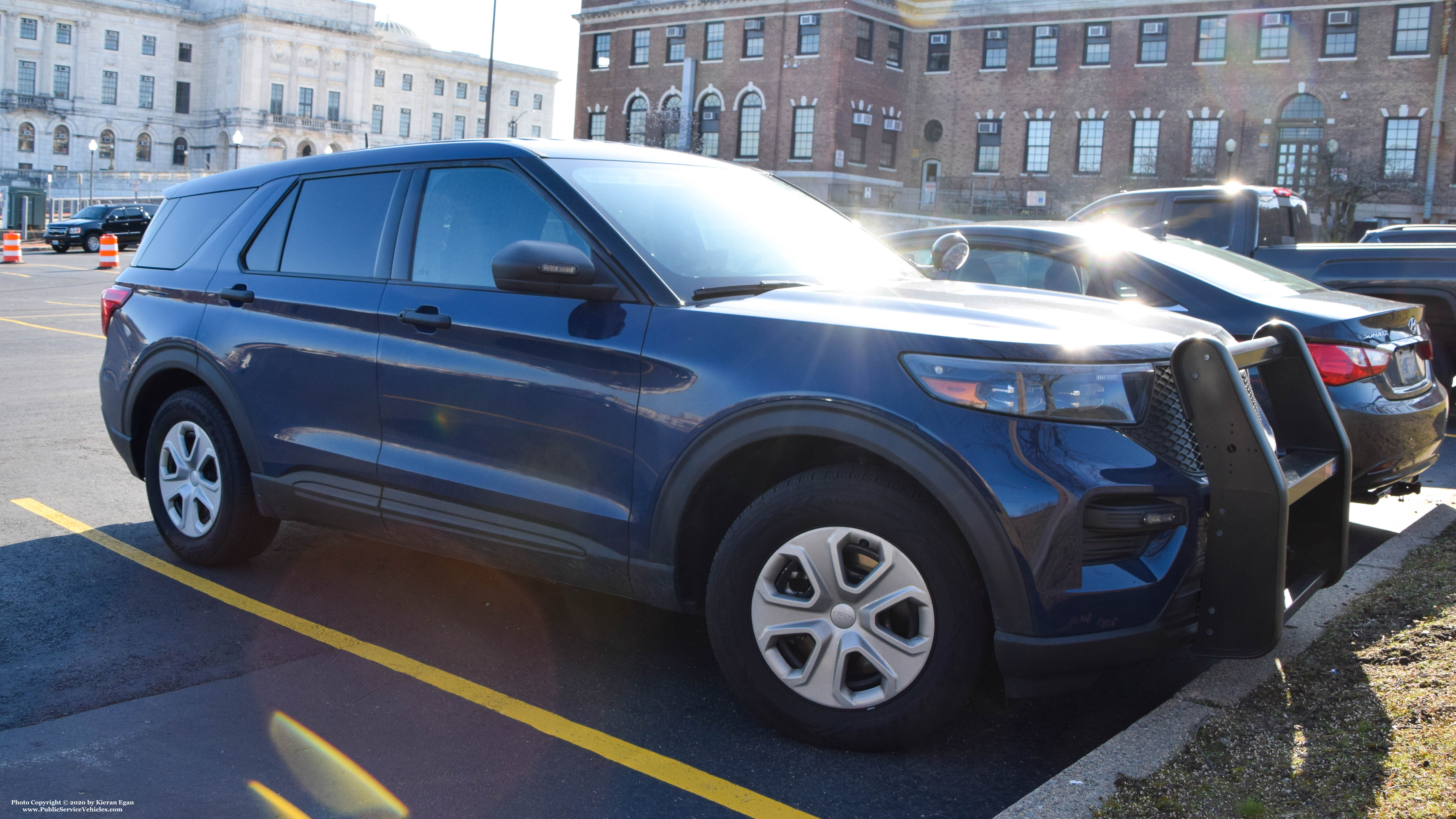 A photo  of Rhode Island State Police
            Cruiser 91, a 2020 Ford Police Interceptor Utility             taken by Kieran Egan