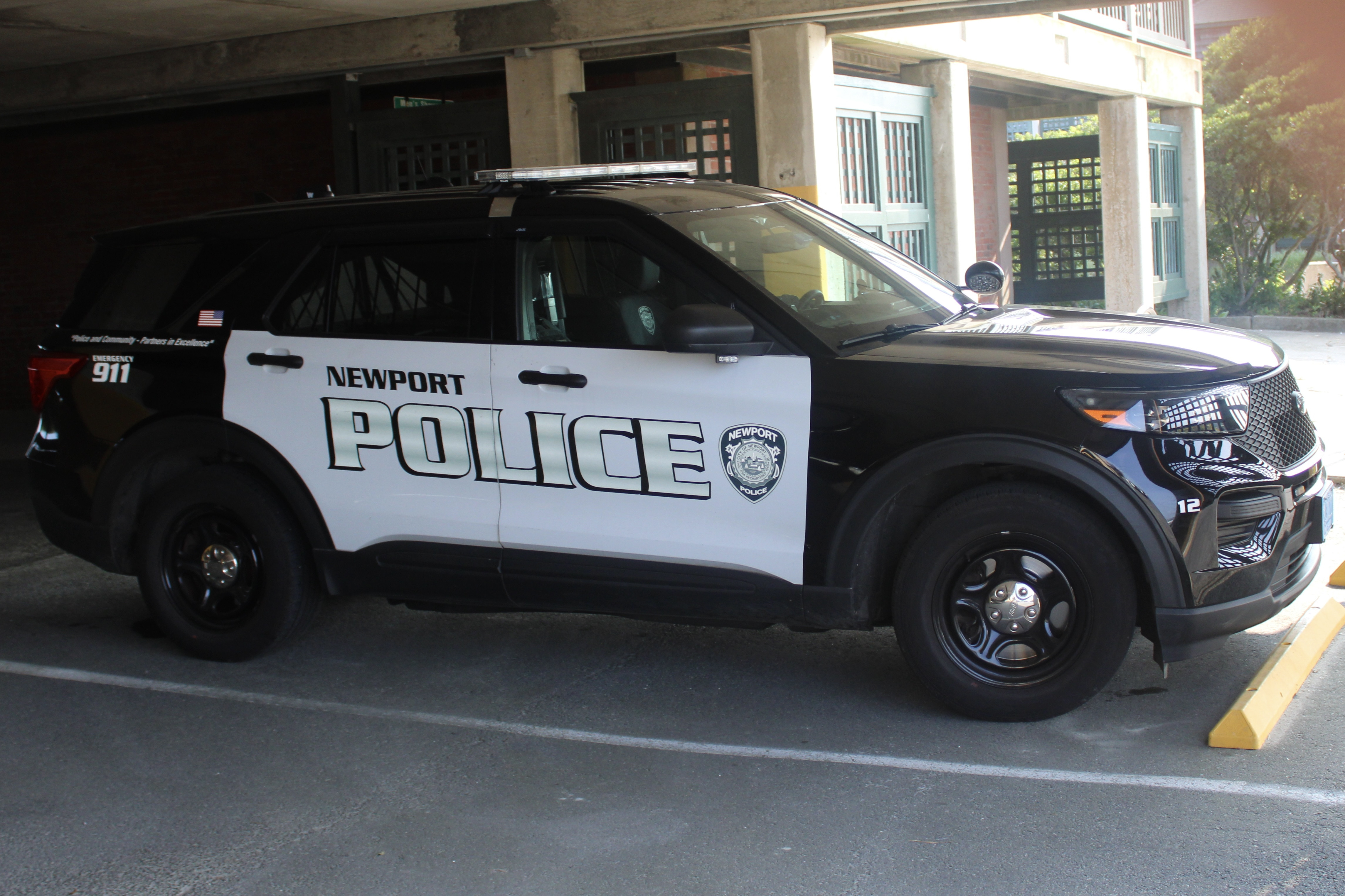 A photo  of Newport Police
            Car 12, a 2021 Ford Police Interceptor Utility             taken by @riemergencyvehicles