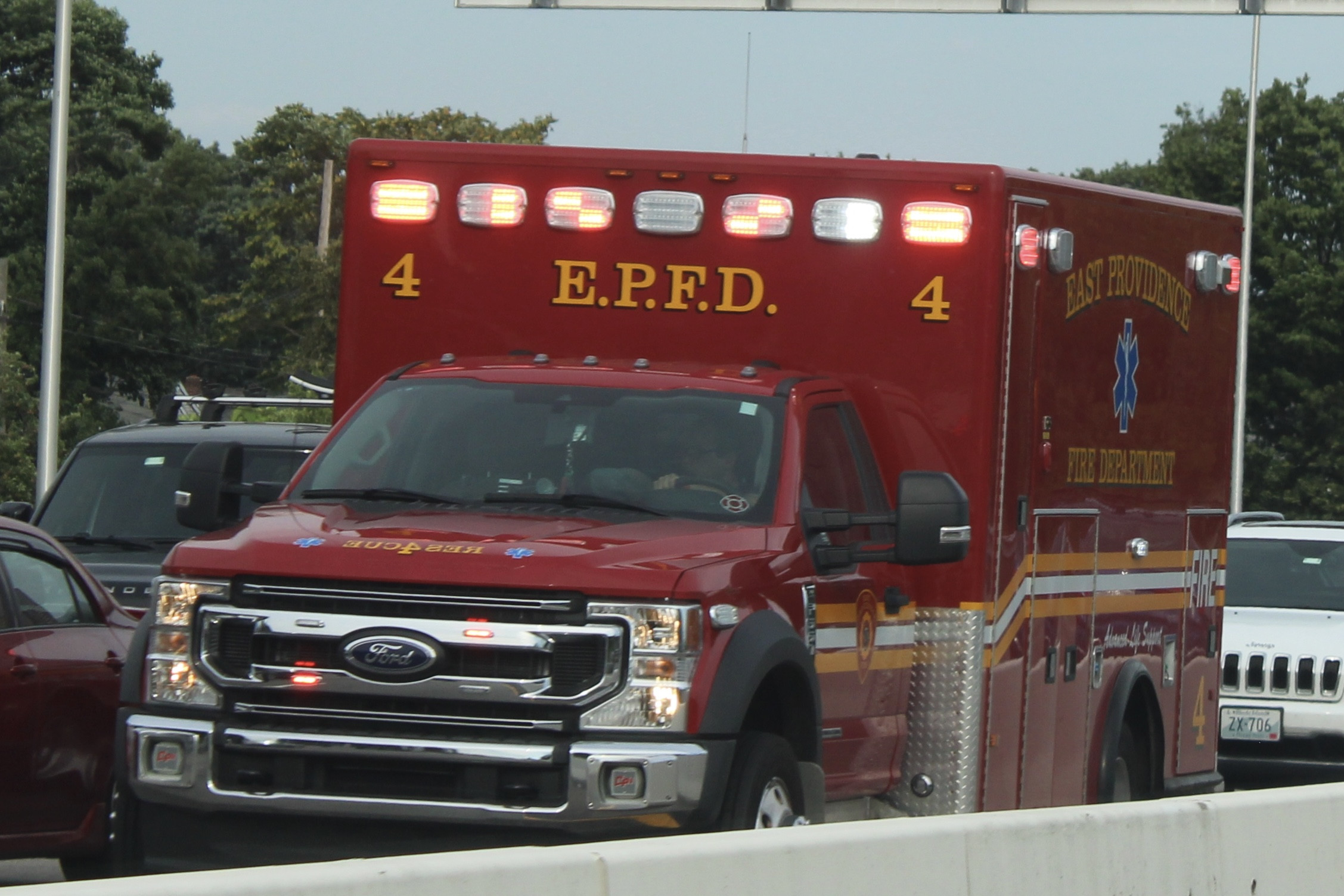 A photo  of East Providence Fire
            Rescue 4, a 2022 Ford F-550/PL Custom             taken by @riemergencyvehicles