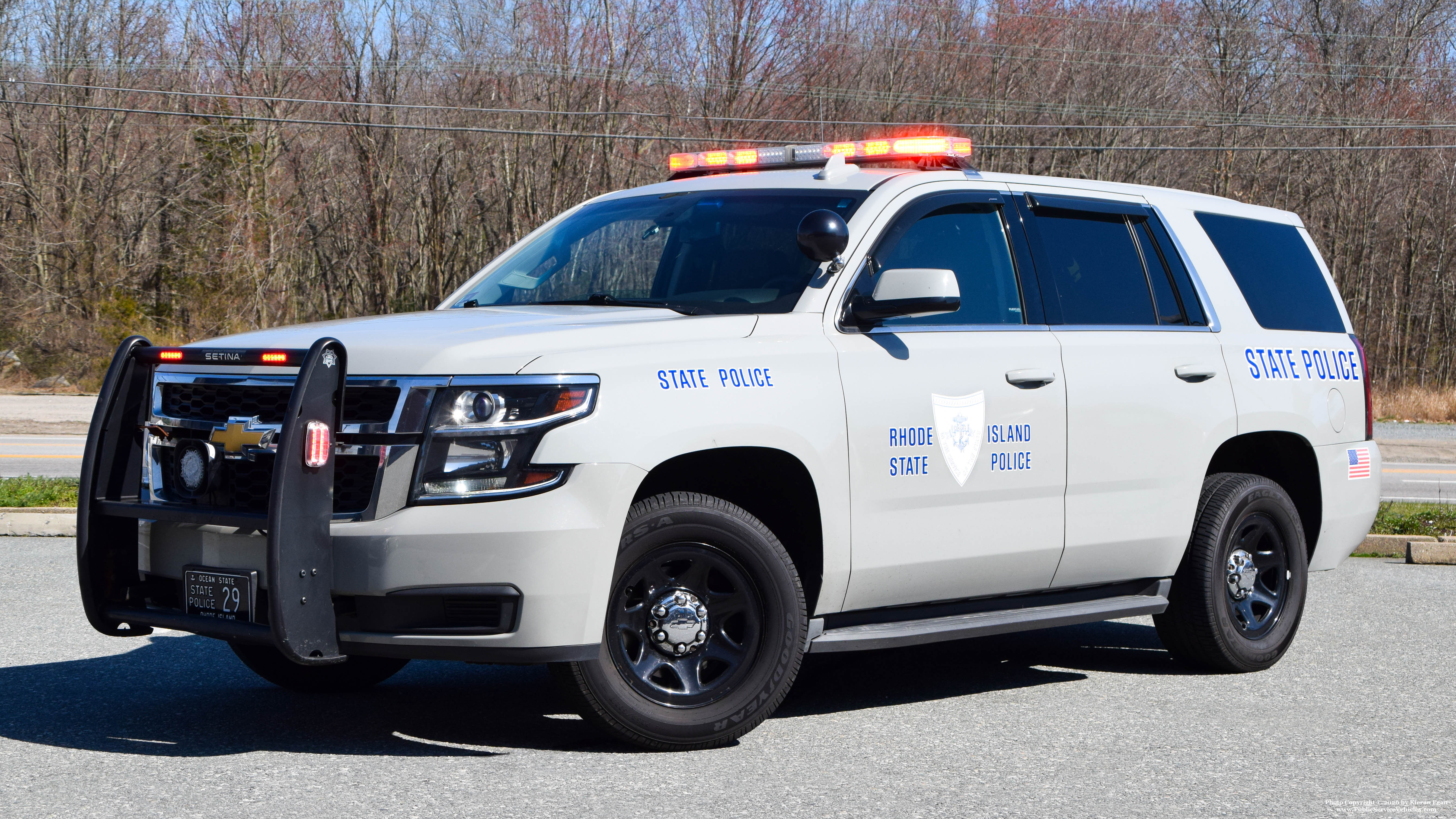 A photo  of Rhode Island State Police
            Cruiser 29, a 2015 Chevrolet Tahoe             taken by Kieran Egan