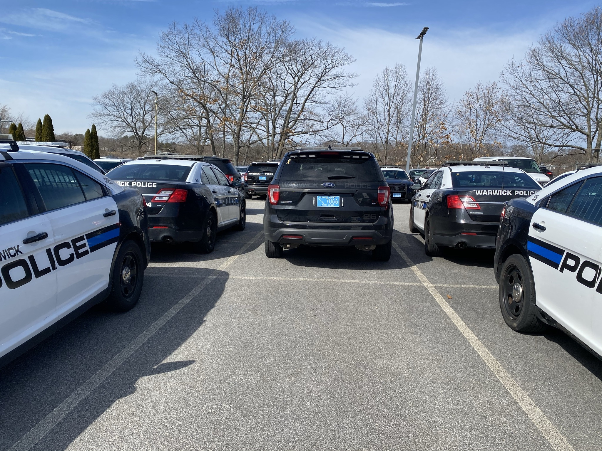 A photo  of Warwick Police
            Cruiser P-26, a 2019 Ford Police Interceptor Utility             taken by @riemergencyvehicles