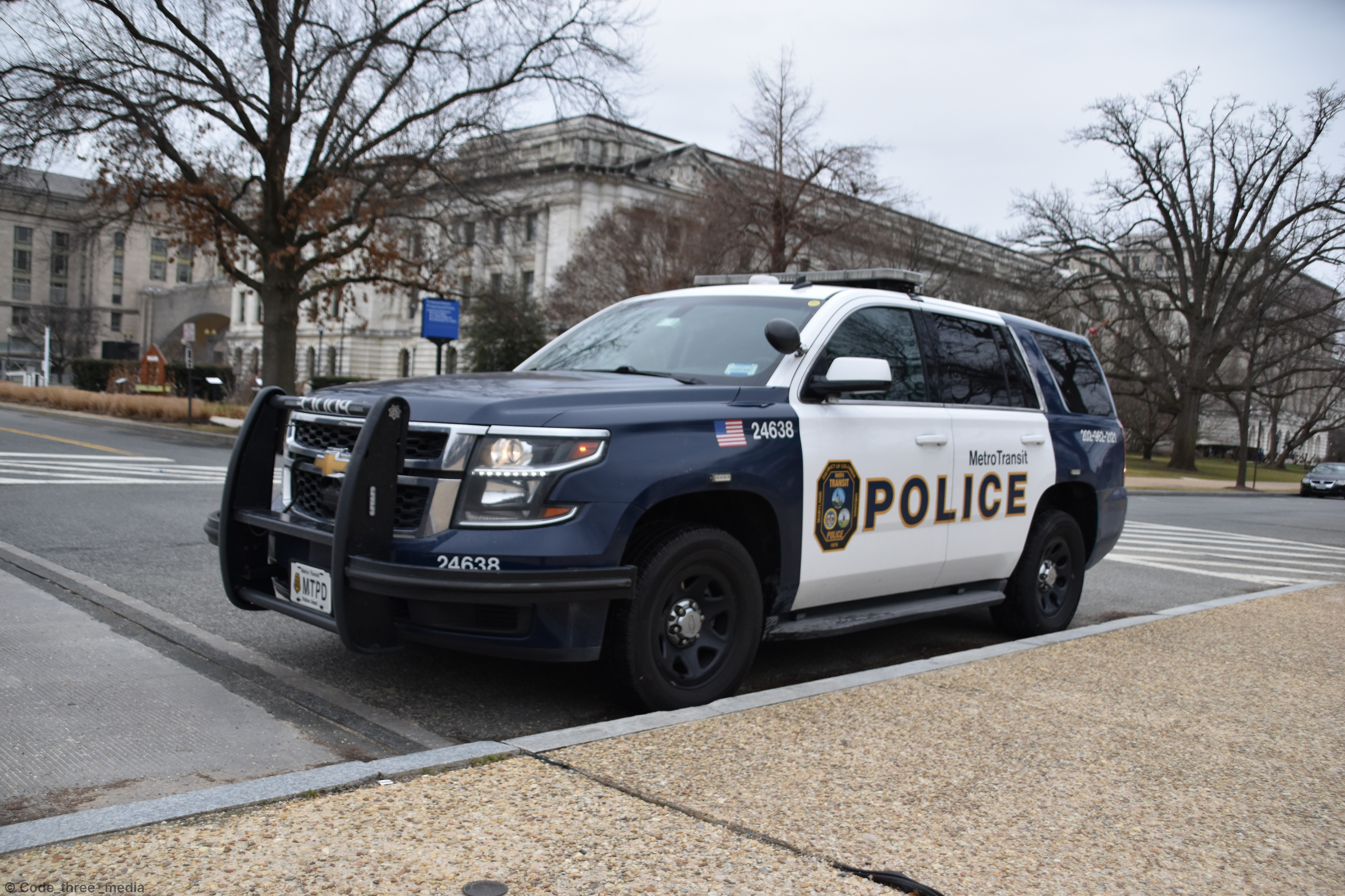 A photo  of Metro Transit Police
            Cruiser 24638, a 2015-2019 Chevrolet Tahoe             taken by Nate Hall