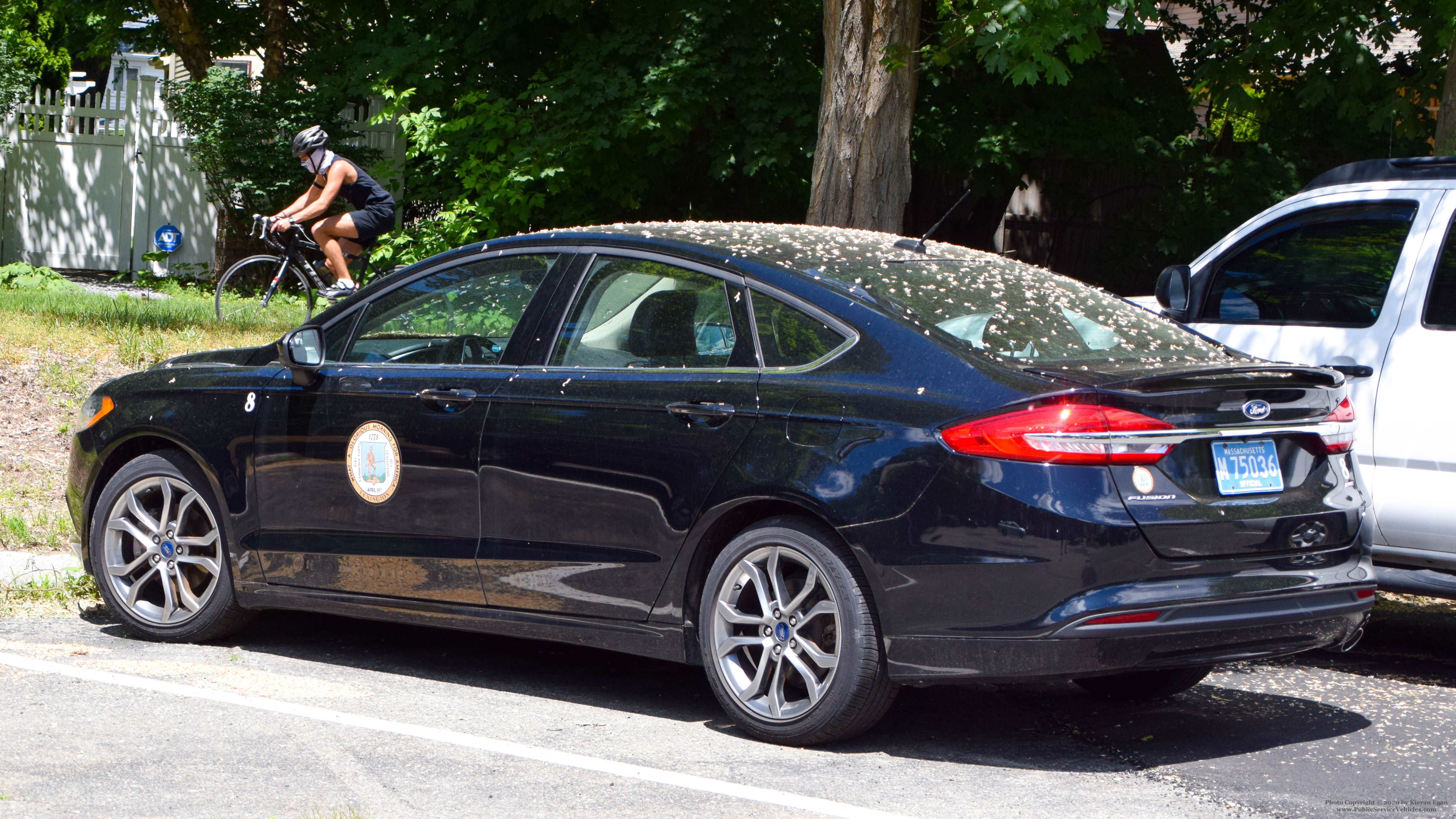 A photo  of Lexington Town Offices
            Car 8, a 2013-2019 Ford Fusion             taken by Kieran Egan