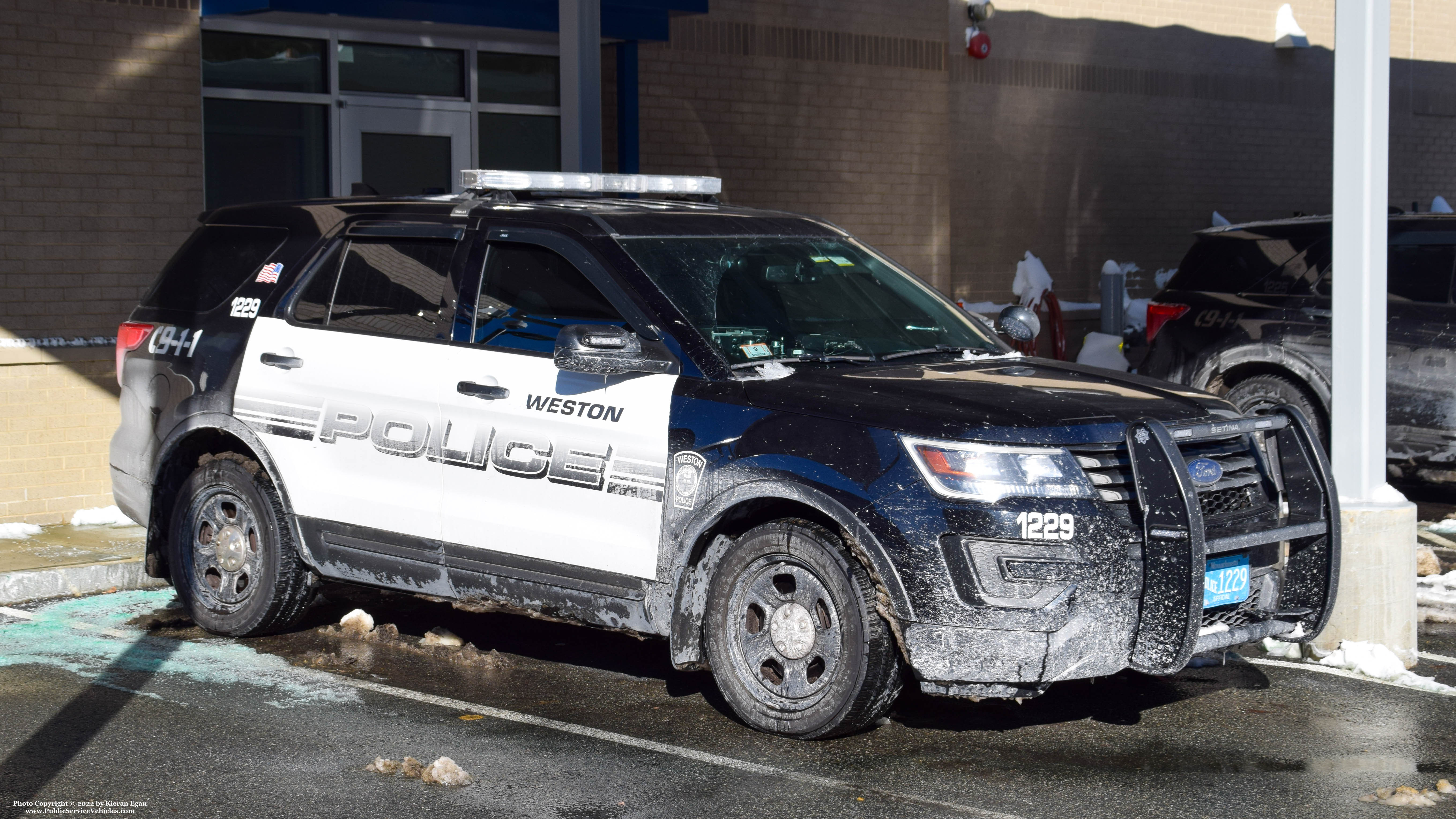 A photo  of Weston Police
            Cruiser 1229, a 2016 Ford Police Interceptor Utility             taken by Kieran Egan