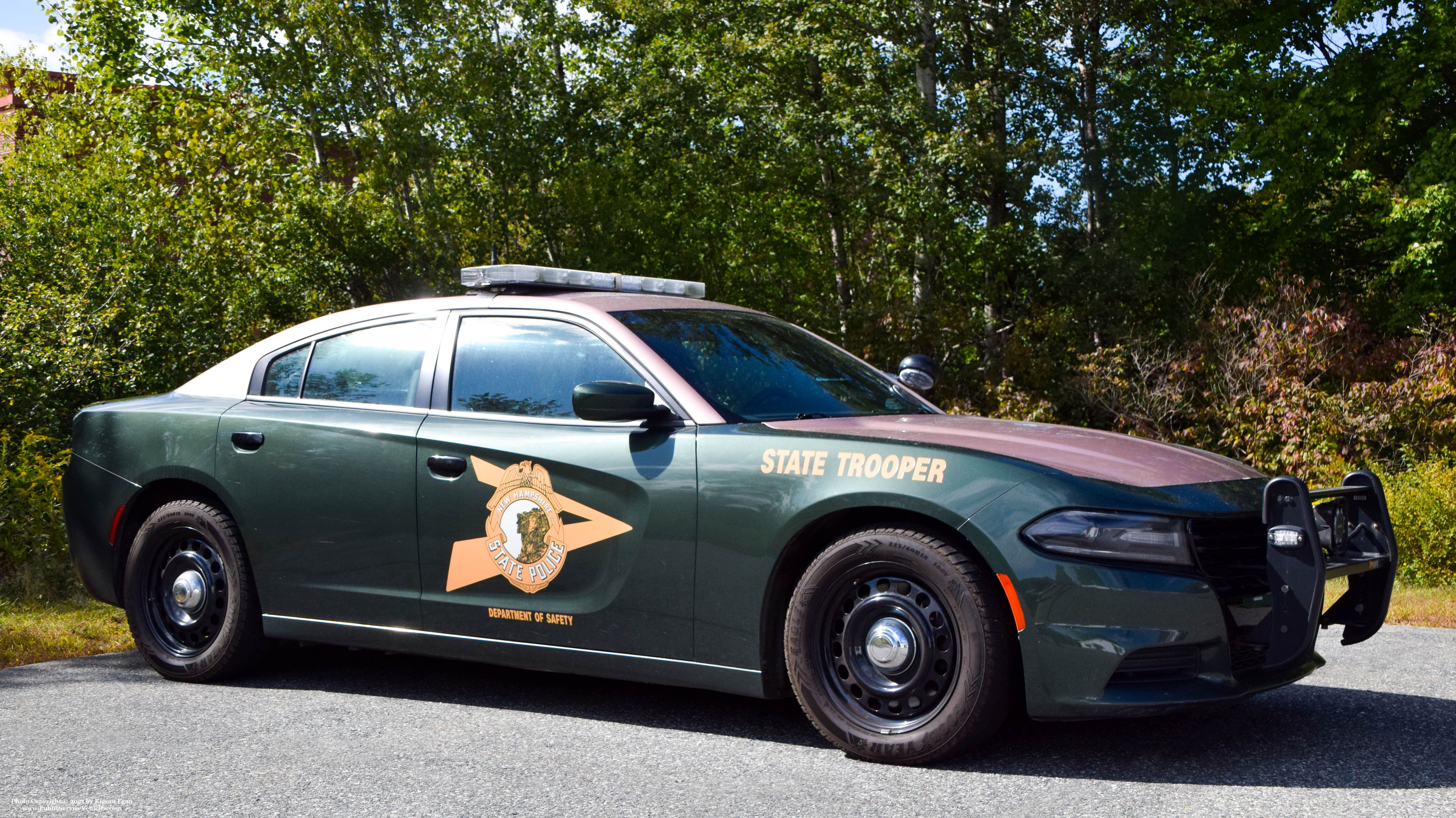 A photo  of New Hampshire State Police
            Cruiser 316, a 2015-2016 Dodge Charger             taken by Kieran Egan