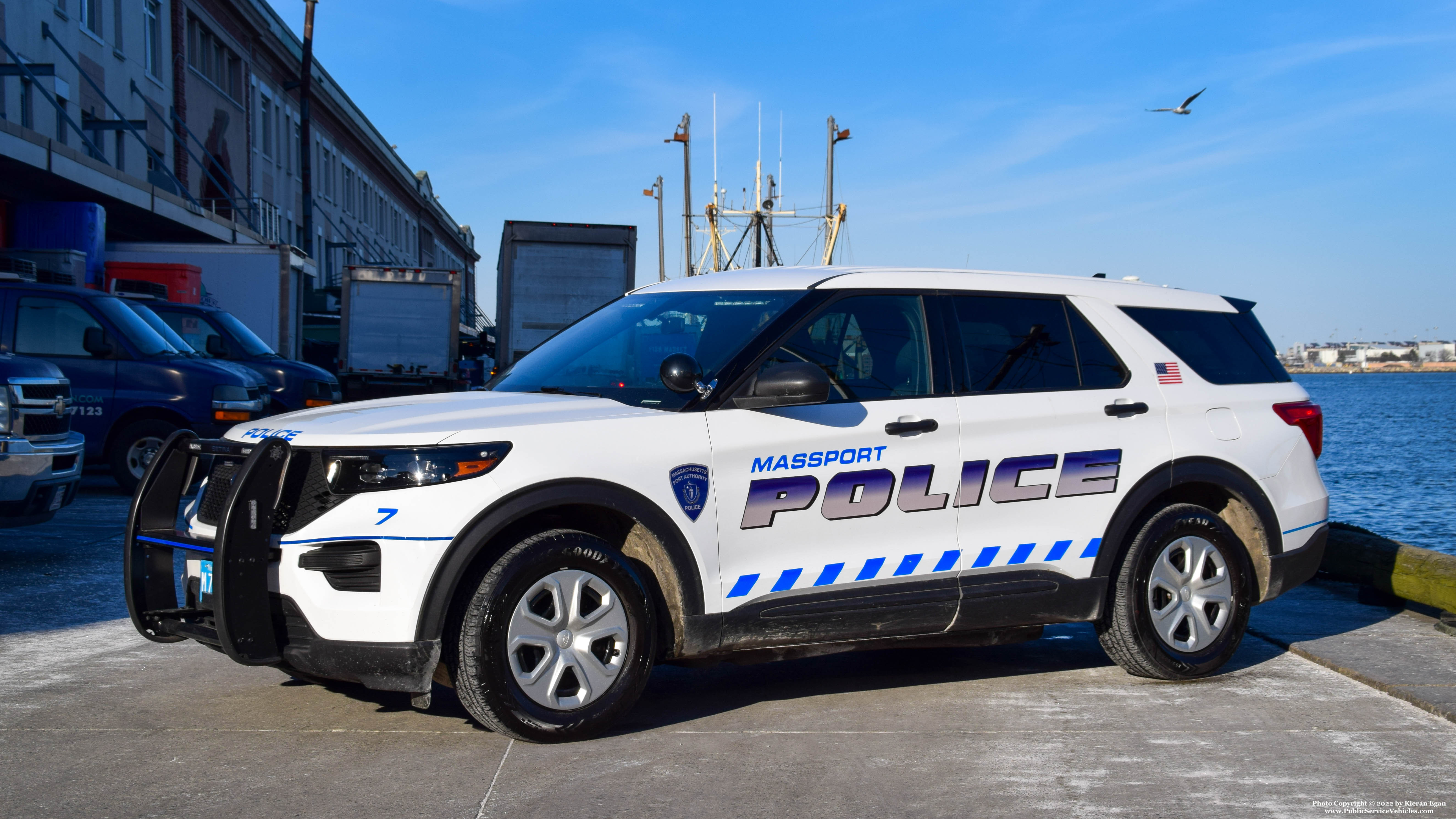 A photo  of Massport Police
            Car 7, a 2020 Ford Police Interceptor Utility             taken by Kieran Egan