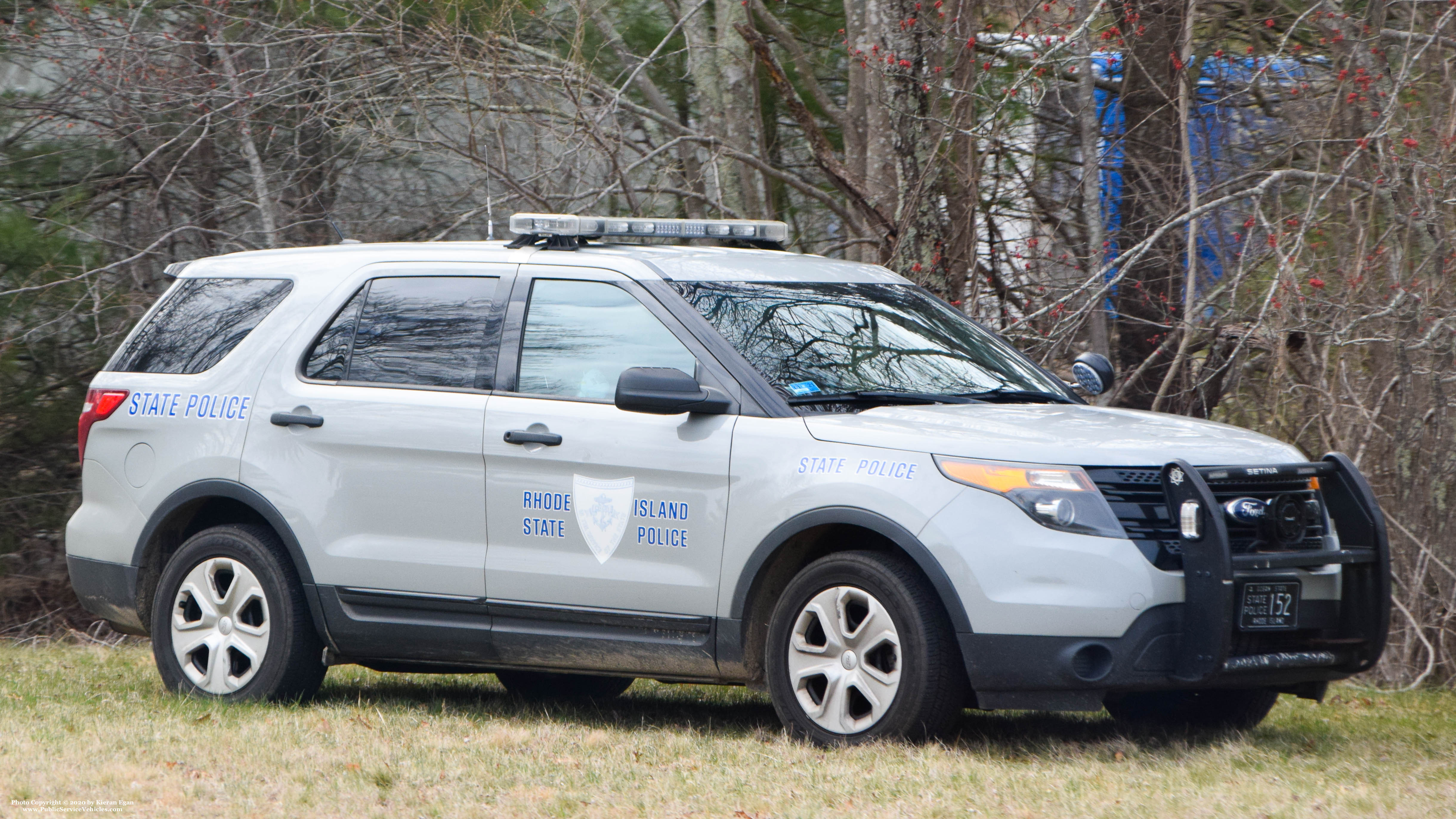 A photo  of Rhode Island State Police
            Cruiser 152, a 2013 Ford Police Interceptor Utility             taken by Kieran Egan