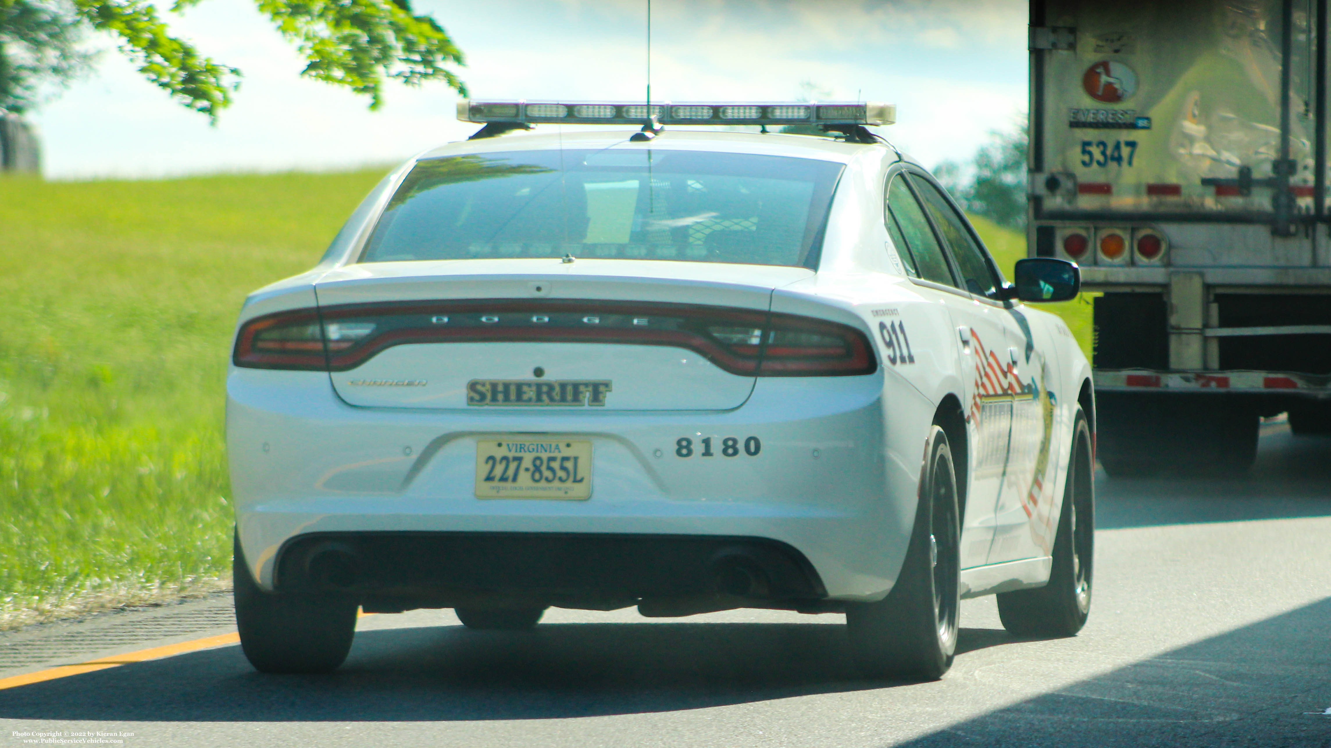 A photo  of Washington County Sheriff
            Cruiser 8180, a 2021 Dodge Charger             taken by Kieran Egan
