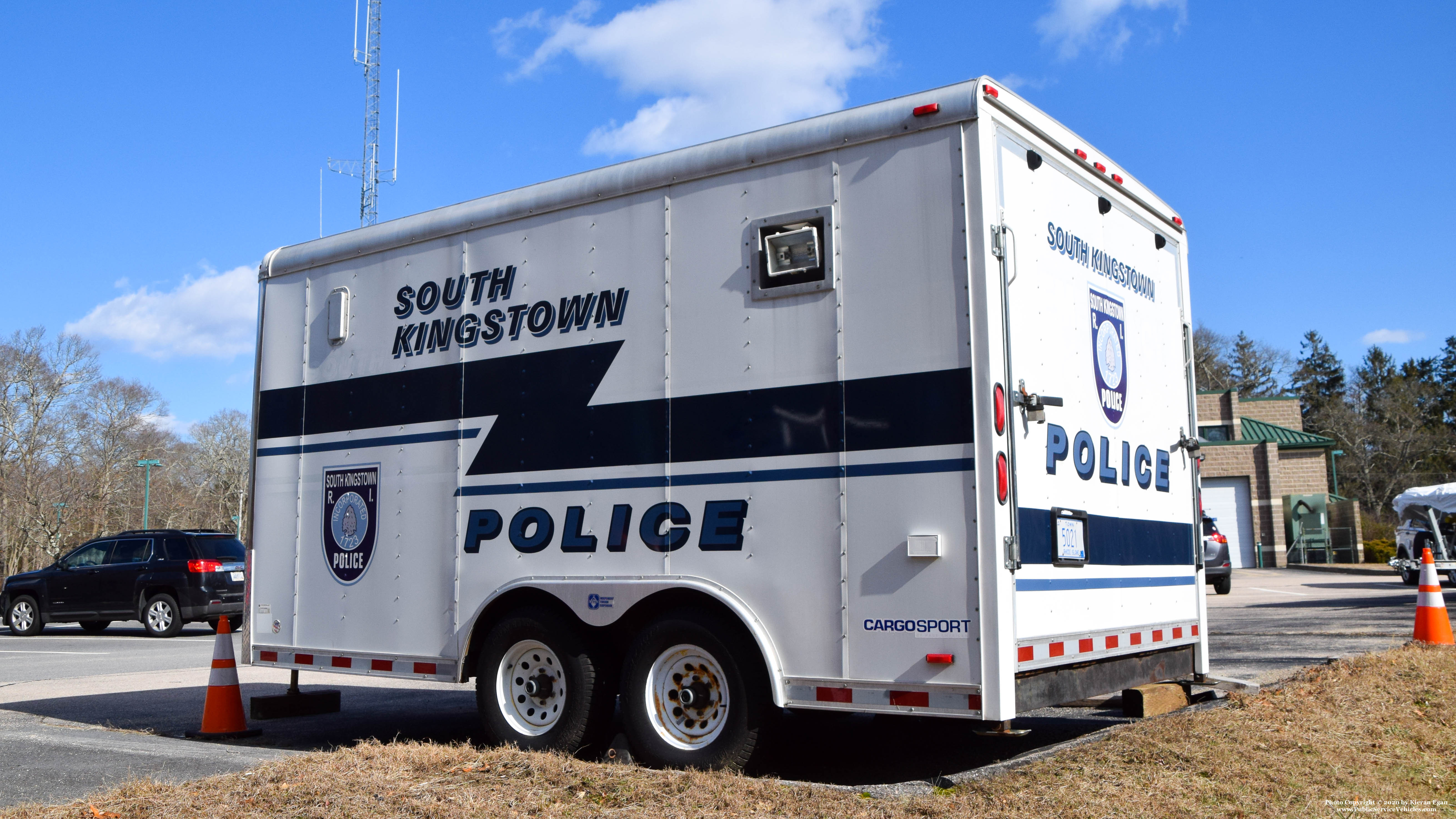 A photo  of South Kingstown Police
            Trailer, a 1990-2015 Pace American Cargo Sport Trailer             taken by Kieran Egan
