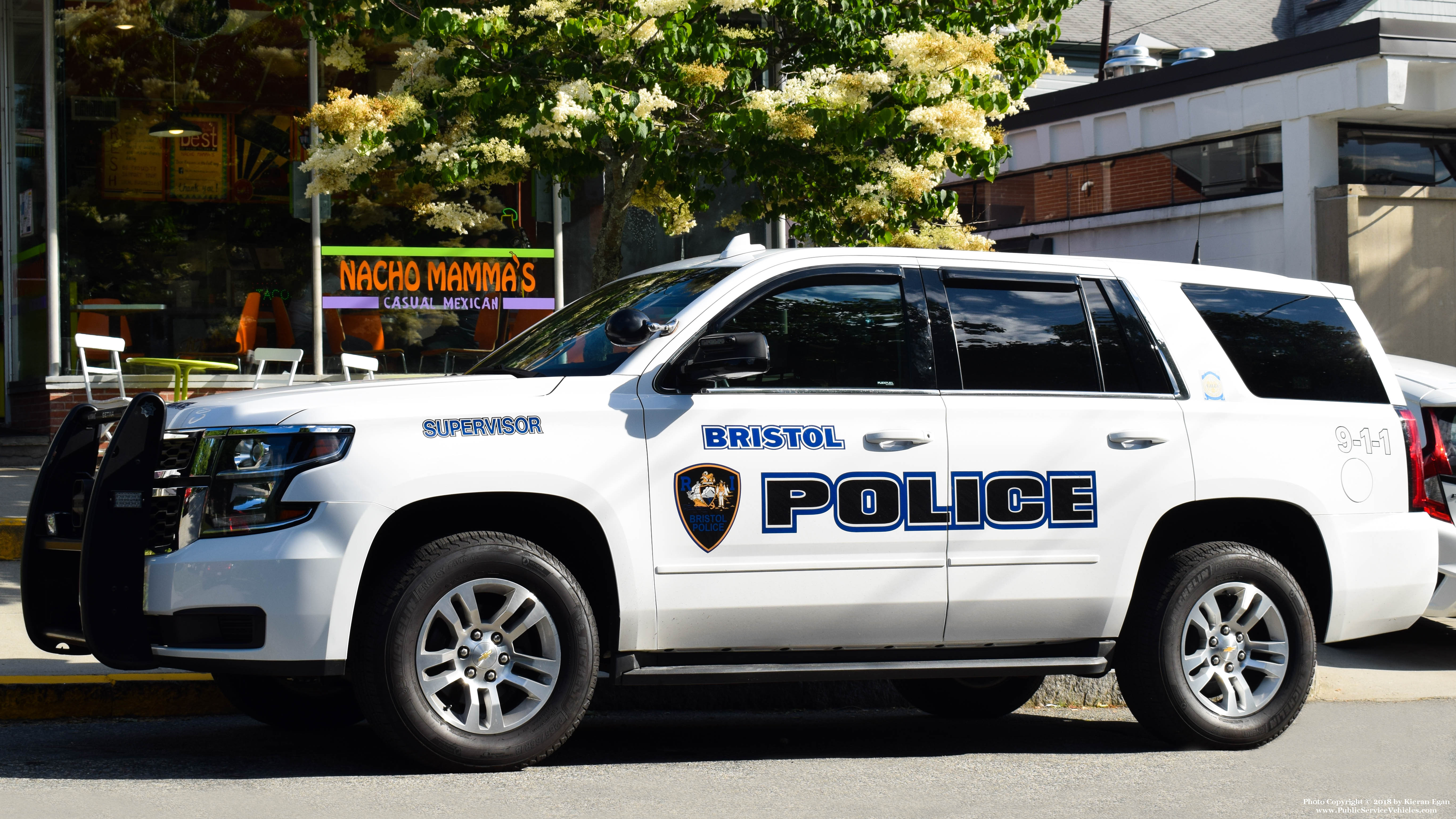 A photo  of Bristol Police
            Cruiser 105, a 2016 Chevrolet Tahoe             taken by Kieran Egan