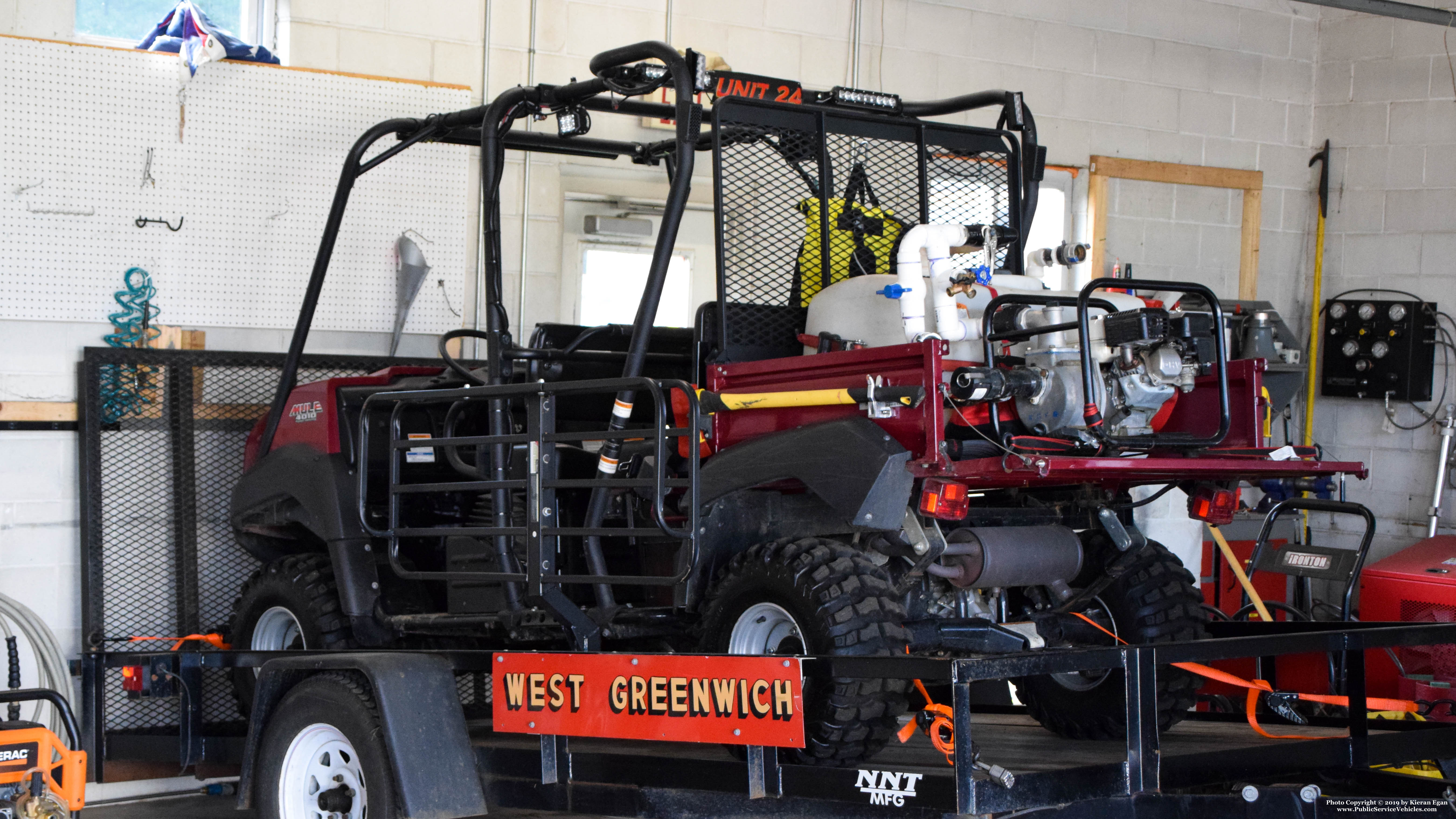 A photo  of West Greenwich Volunteer Fire District
            Unit 24, a 2013 Kawasaki Mule UTV             taken by Kieran Egan