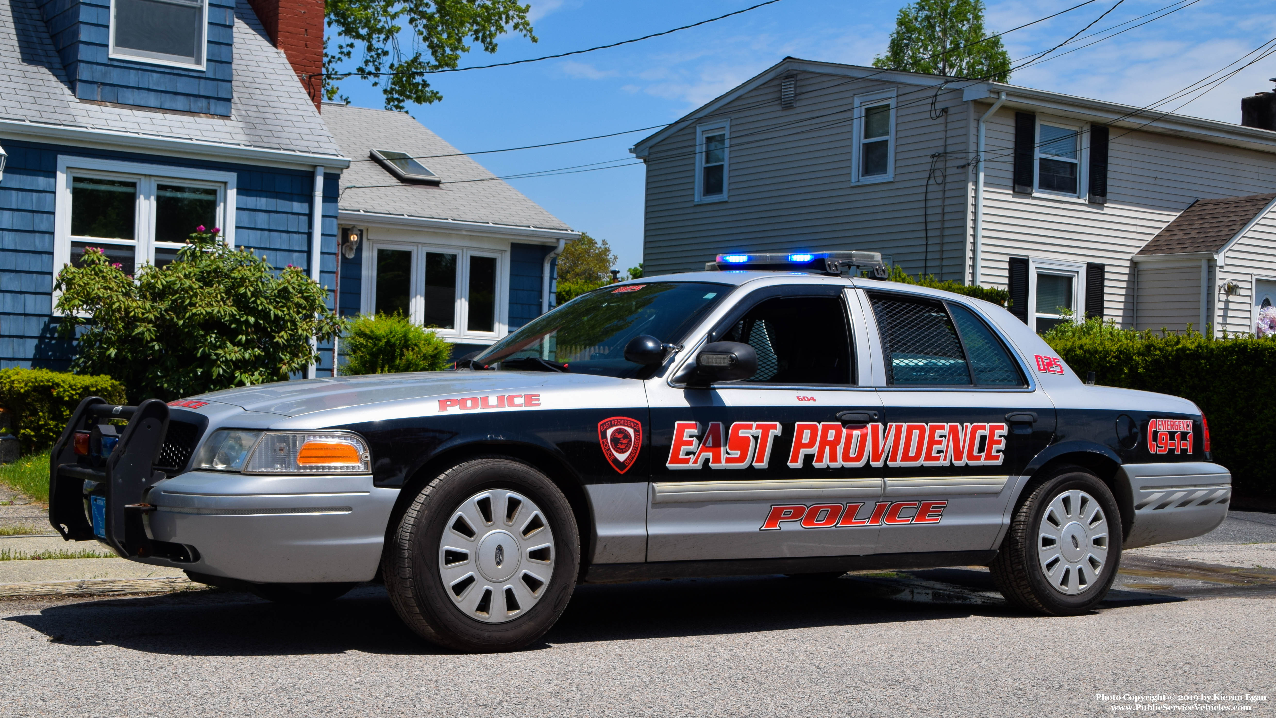 A photo  of East Providence Police
            Car 25, a 2011 Ford Crown Victoria Police Interceptor             taken by Kieran Egan