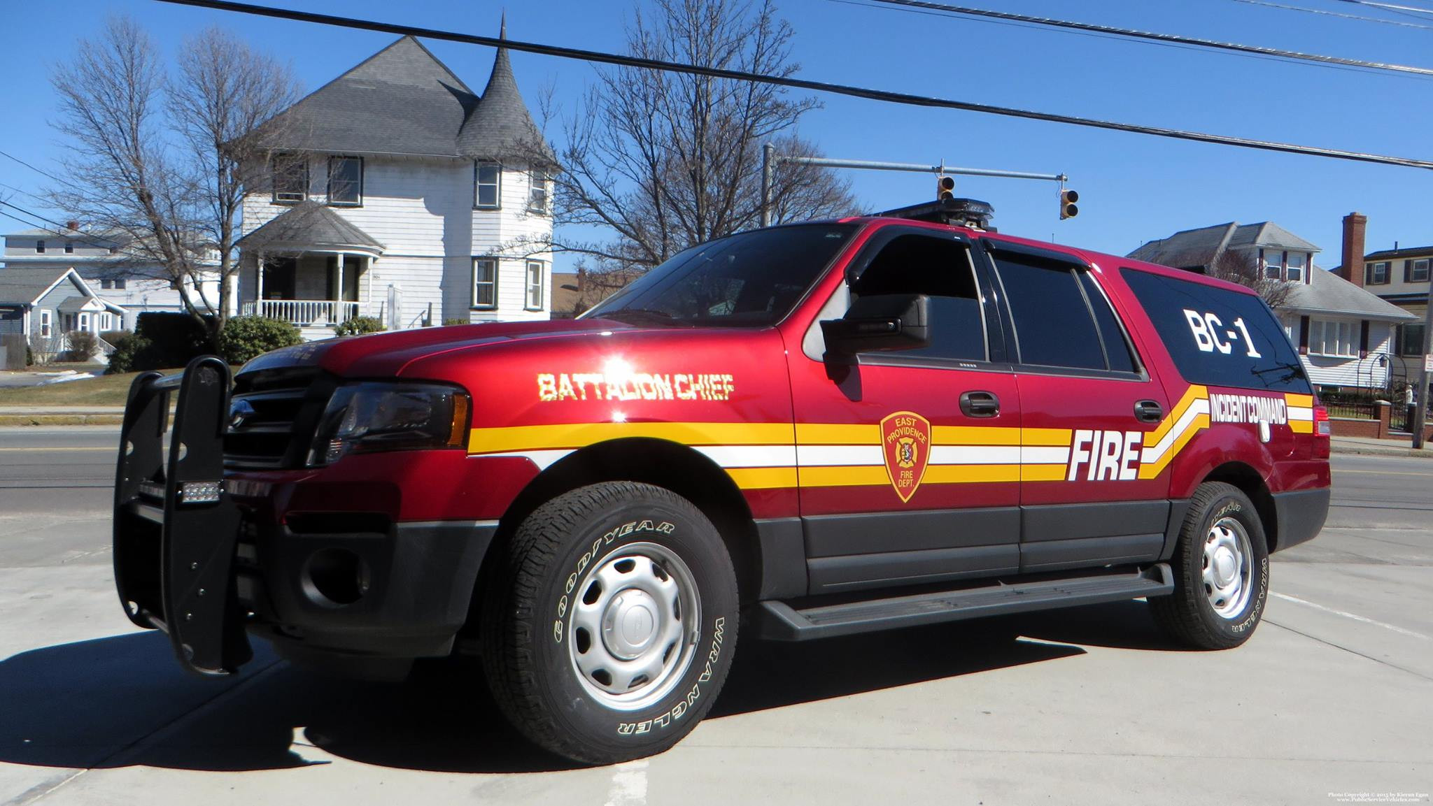 A photo  of East Providence Fire
            Battalion Chief 1, a 2015 Ford Expedition XL             taken by Kieran Egan