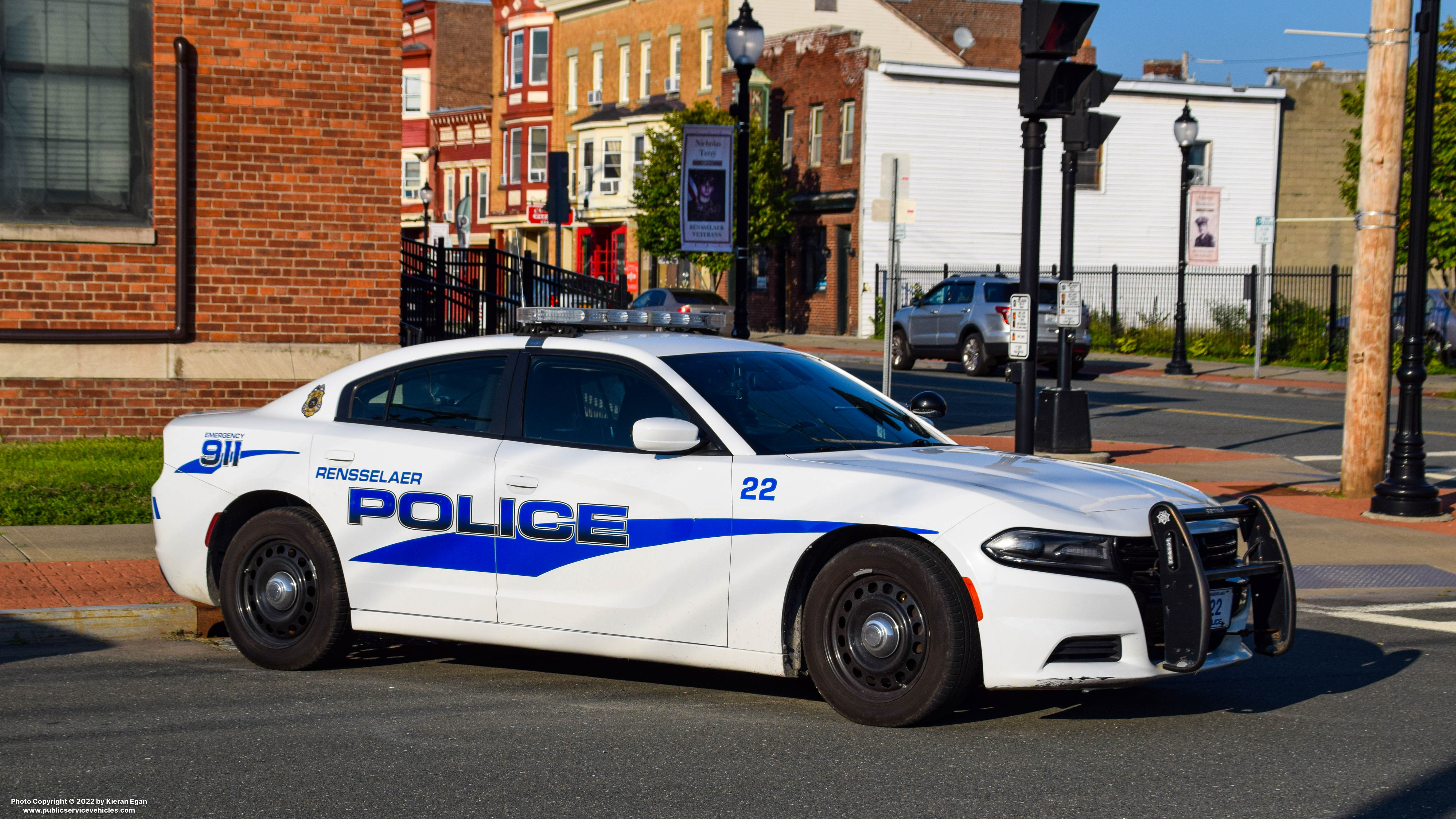 A photo  of Rensselaer Police
            Cruiser 22, a 2015-2020 Dodge Charger             taken by Kieran Egan