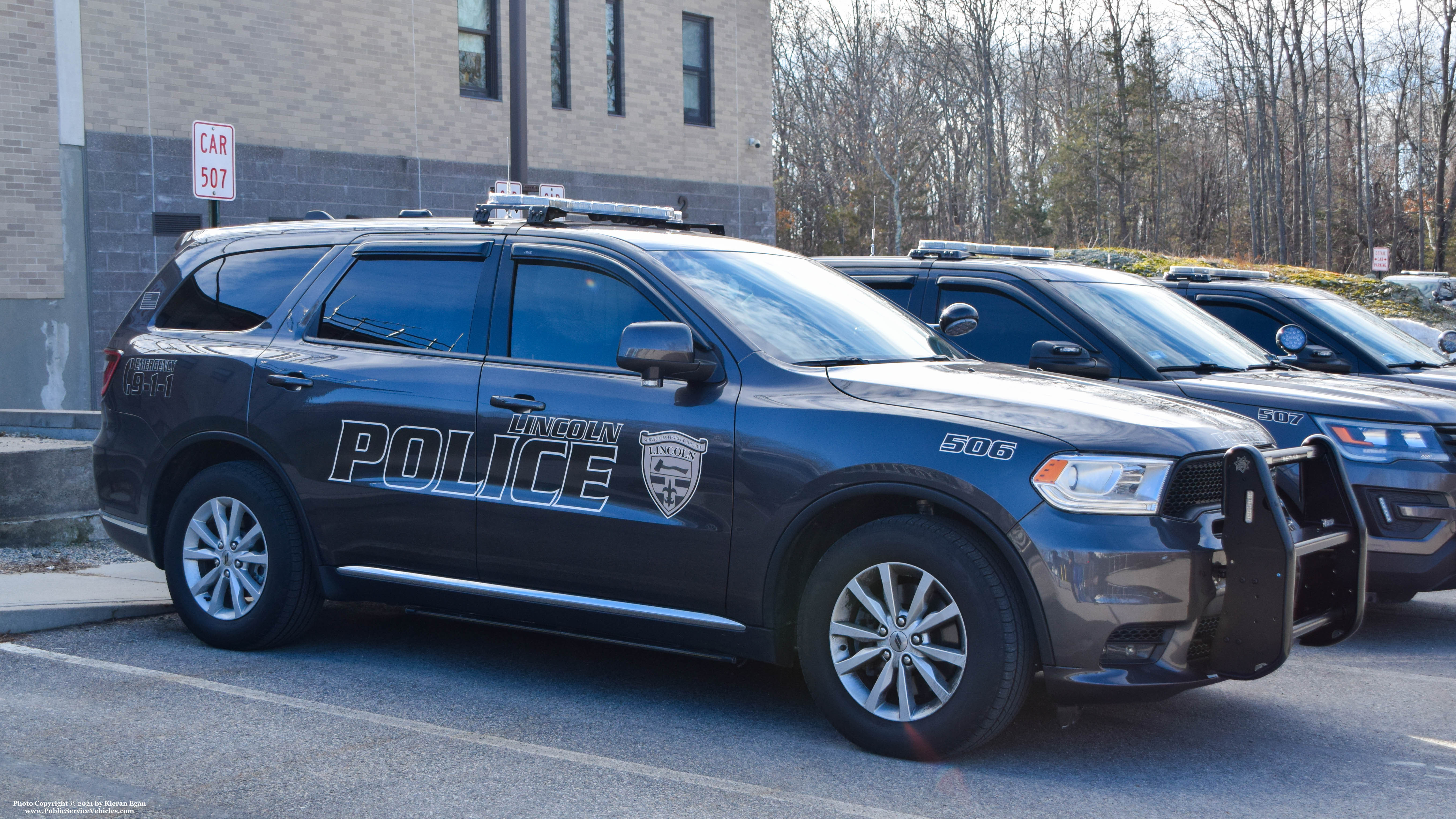 A photo  of Lincoln Police
            Cruiser 506, a 2020 Dodge Durango             taken by Kieran Egan